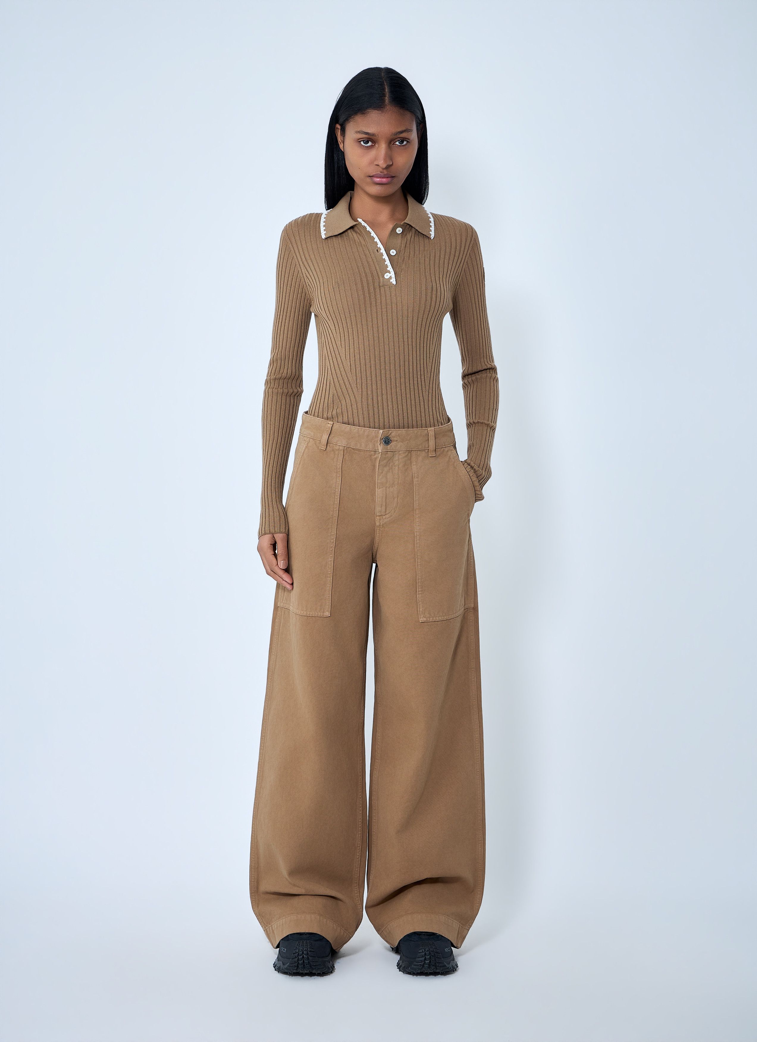 Moncler Wide-Leg Cargo Pants Size 28" / US 6 / IT 42 - 2 Thumbnail