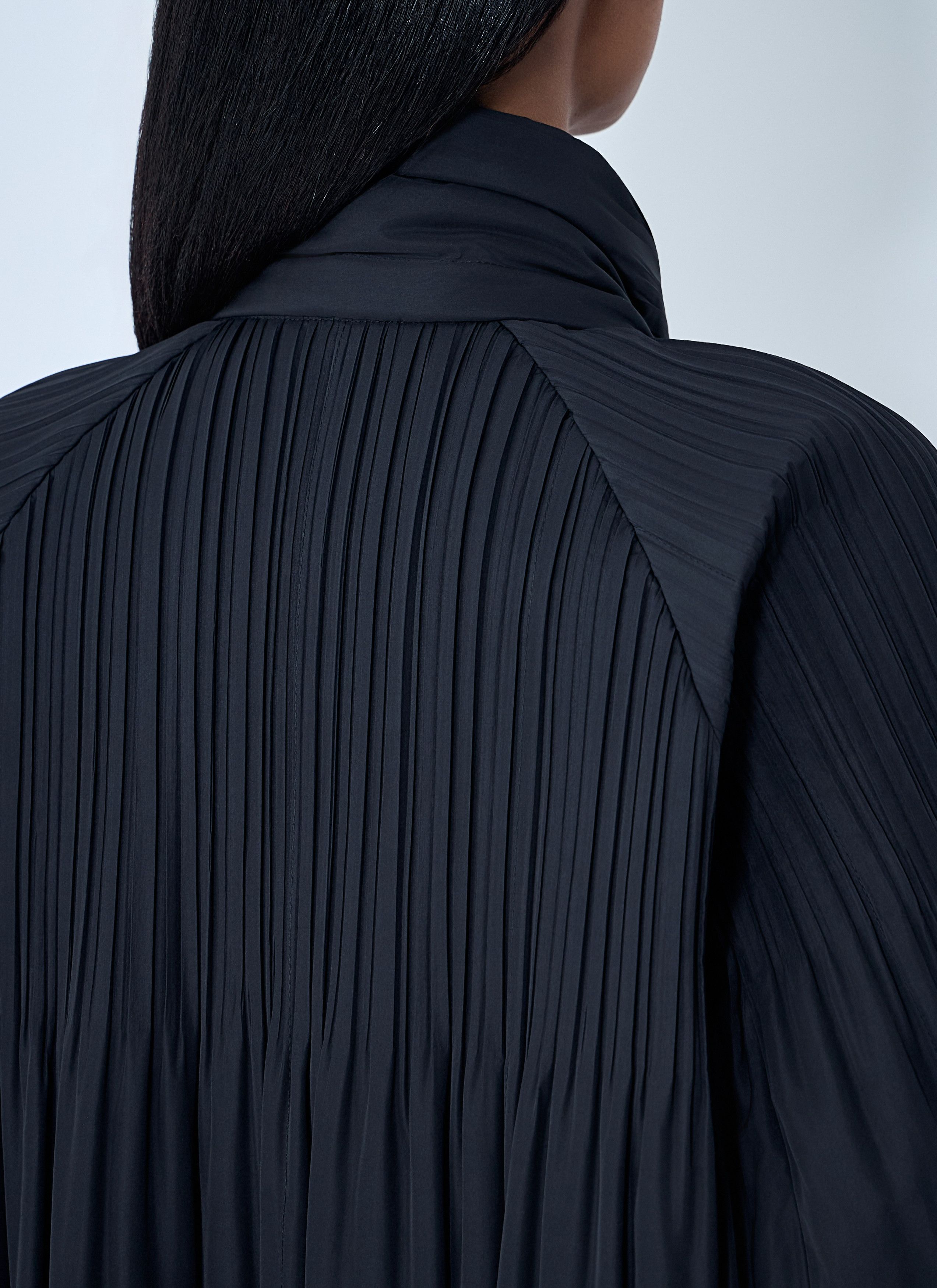 Pleats Please Issey Miyake Pleated High-Neck Coat Size L / US 10 / IT 46 - 6 Thumbnail