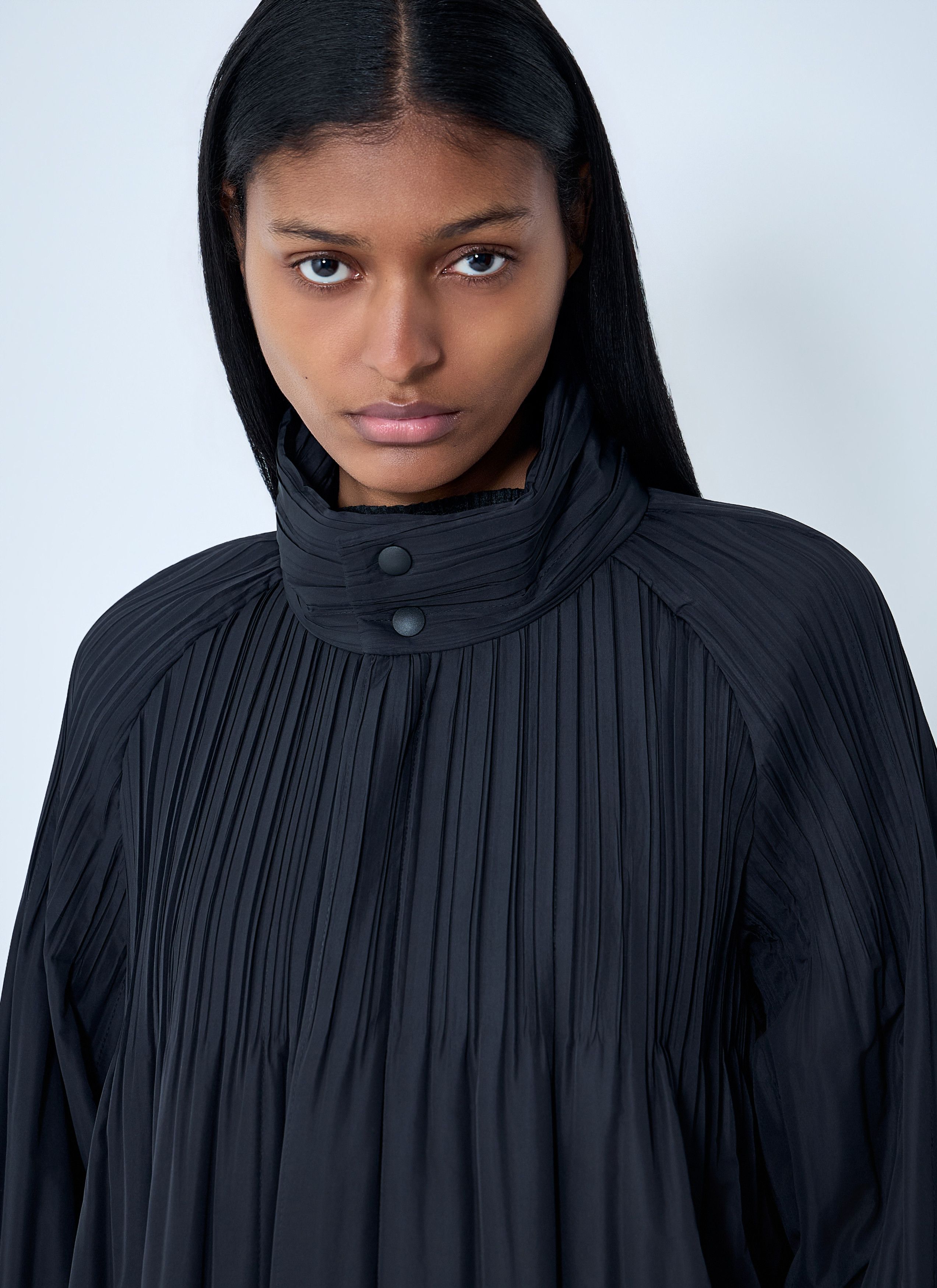 Pleats Please Issey Miyake Pleated High-Neck Coat Size XXL / US 16-18 / IT 52-54 - 5 Thumbnail