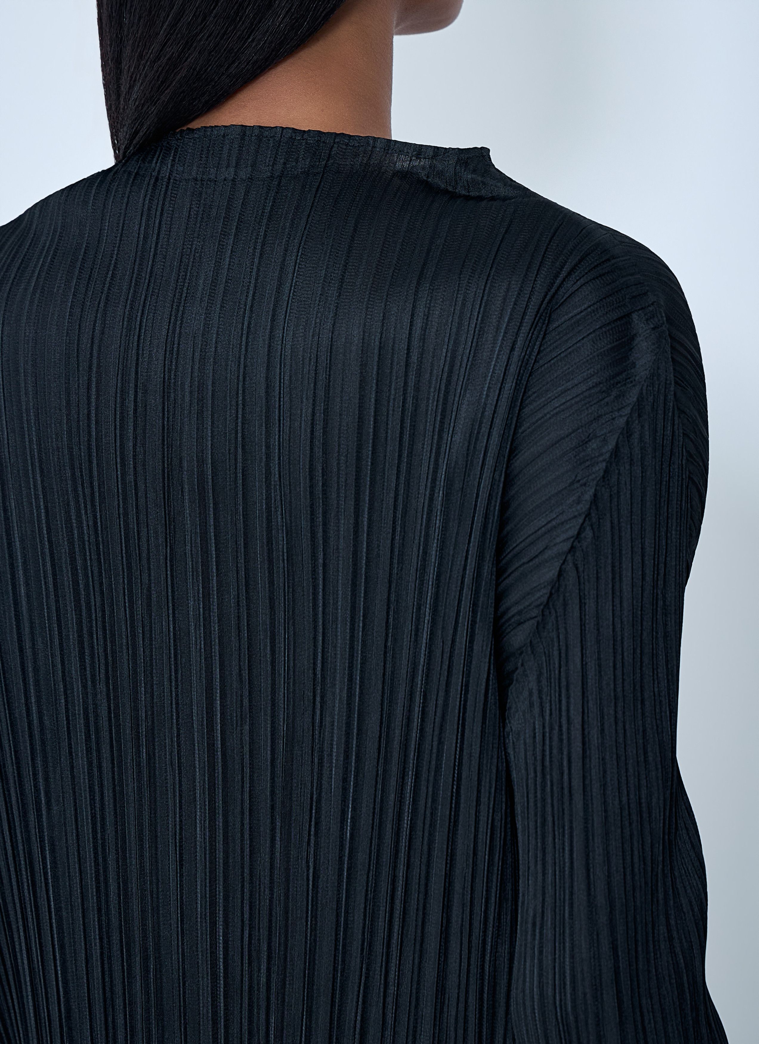 Pleats Please Issey Miyake Pleated Long Sleeve Dress Size M / US 6-8 / IT 42-44 - 6 Thumbnail