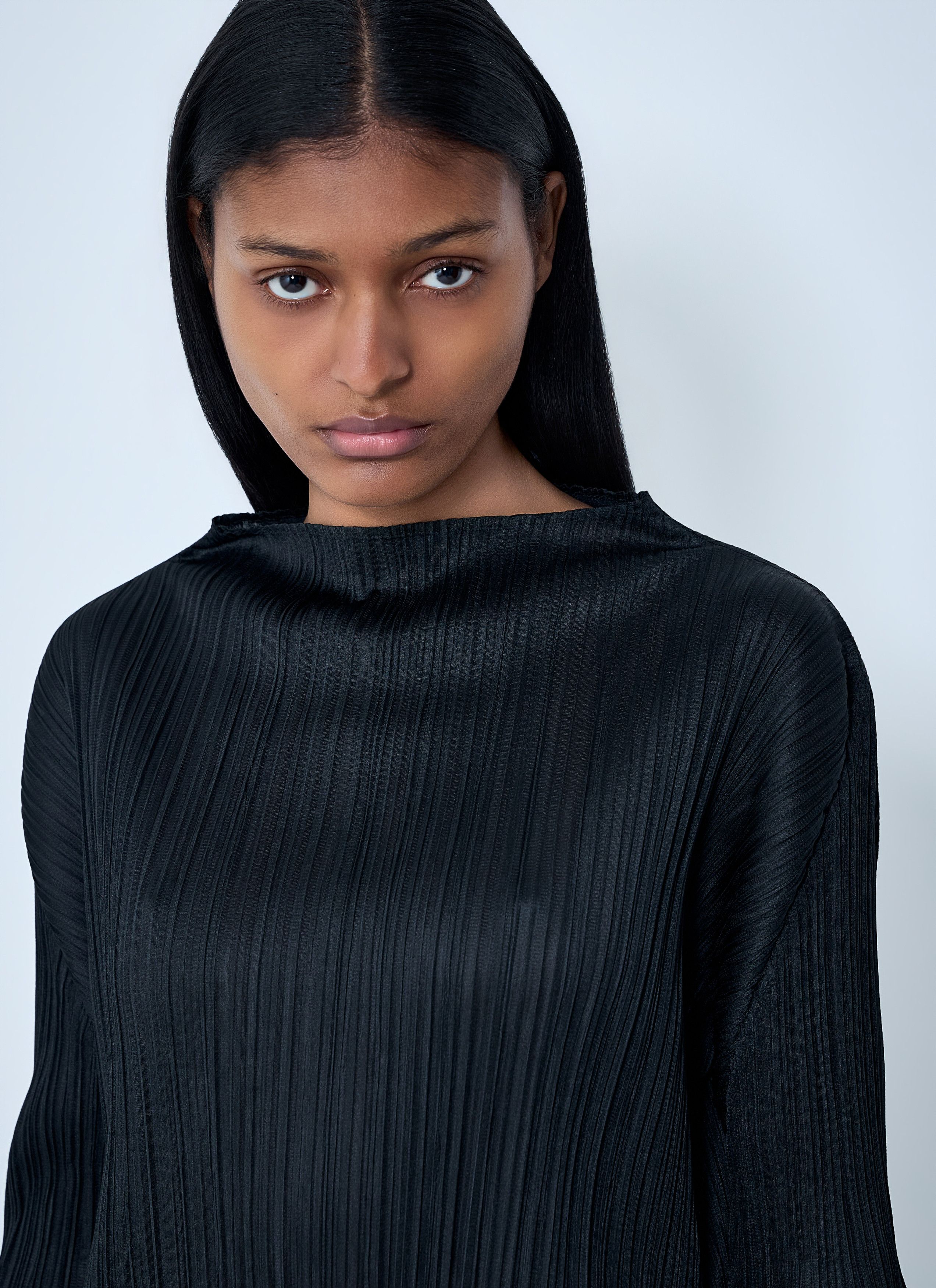 Pleats Please Issey Miyake Pleated Long Sleeve Dress Size XL / US 12-14 / IT 48-50 - 5 Thumbnail
