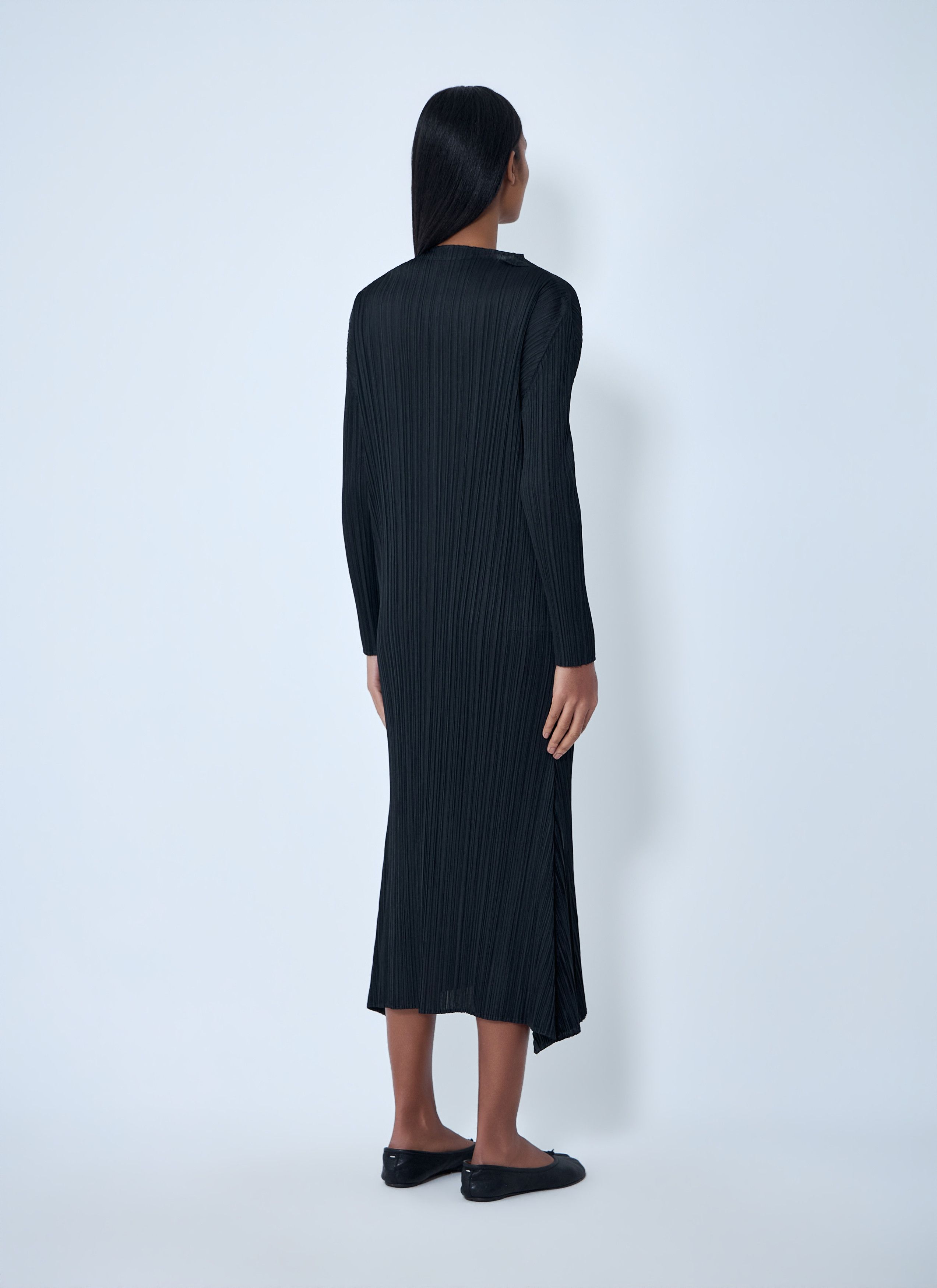 Pleats Please Issey Miyake Pleated Long Sleeve Dress Size XL / US 12-14 / IT 48-50 - 4 Thumbnail