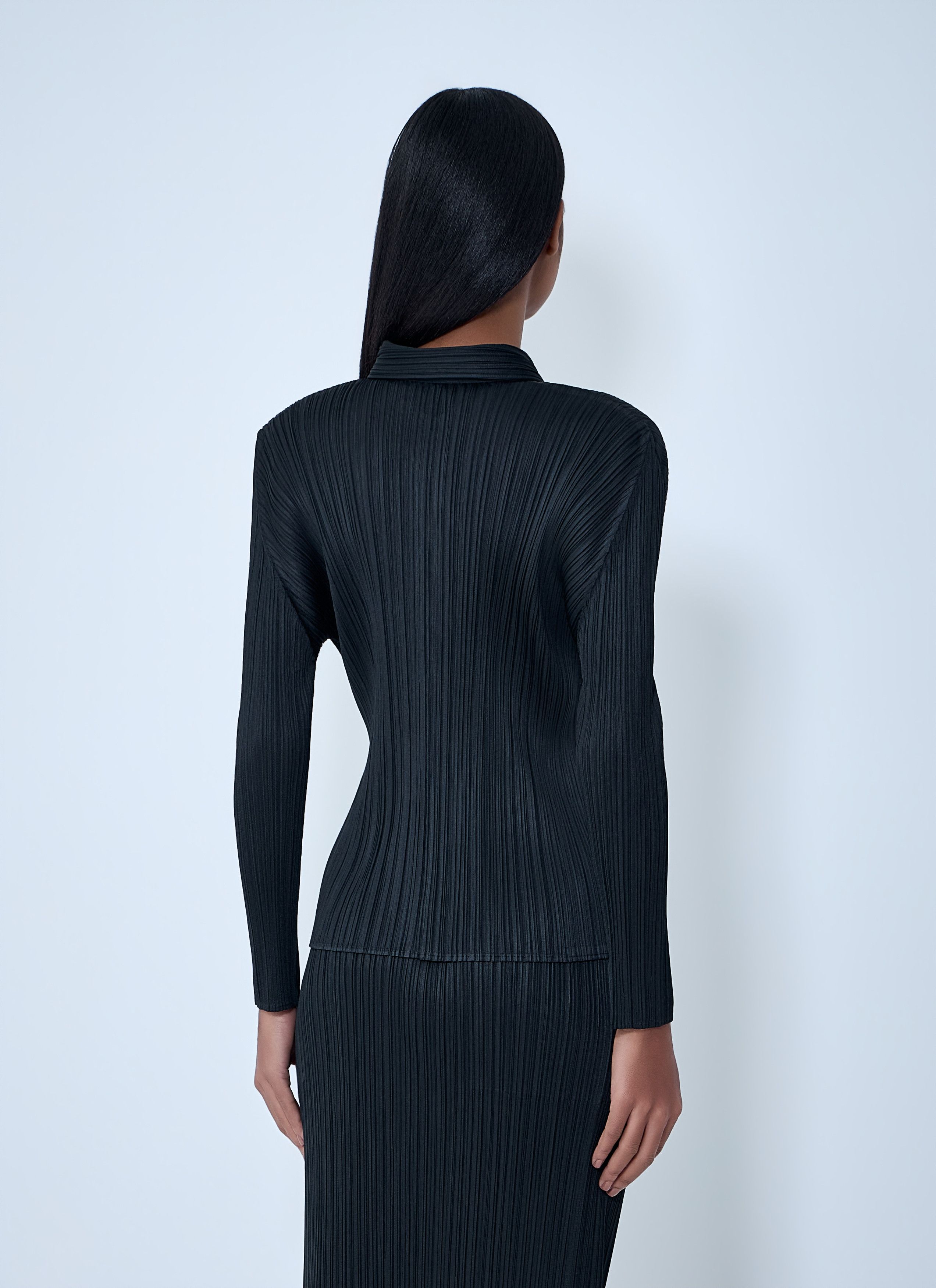 Pleats Please Issey Miyake Pleated Button-Down Shirt Size XXL / US 16-18 / IT 52-54 - 4 Thumbnail