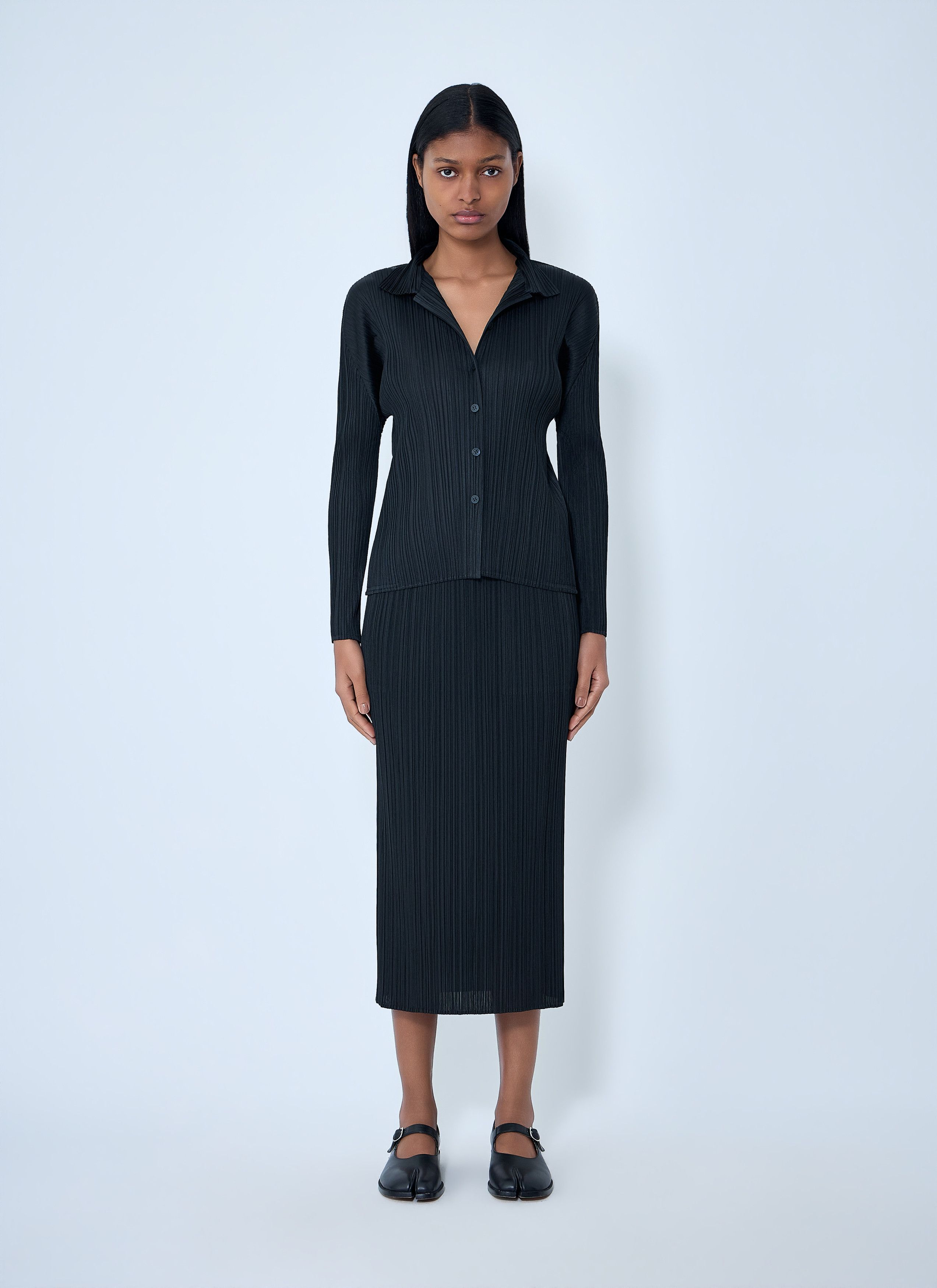Pleats Please Issey Miyake Pleated Button-Down Shirt Size XXL / US 16-18 / IT 52-54 - 2 Thumbnail