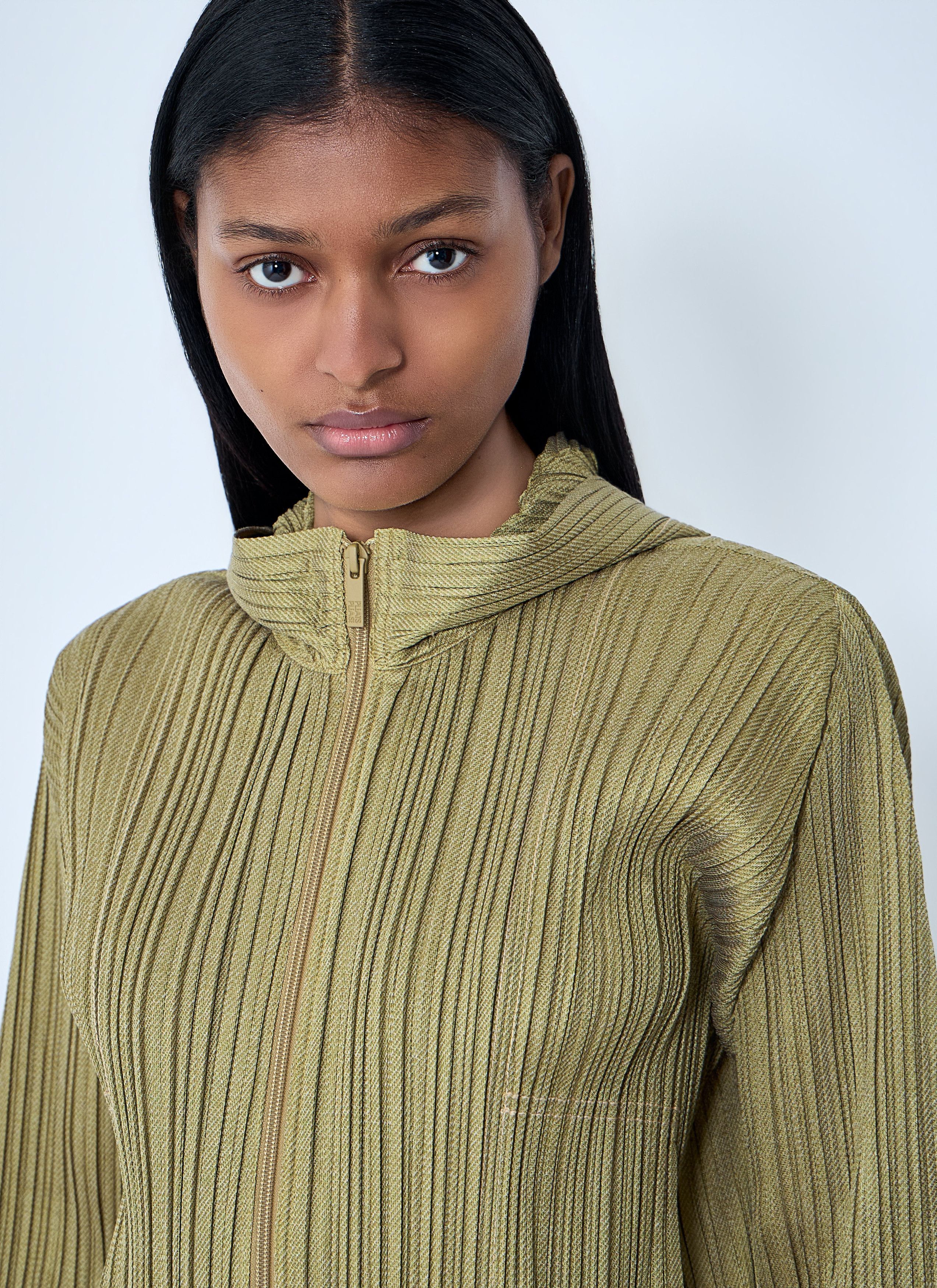 Pleats Please Issey Miyake Ribbed Knit Hooded Sweatshirt Size L / US 10 / IT 46 - 5 Thumbnail