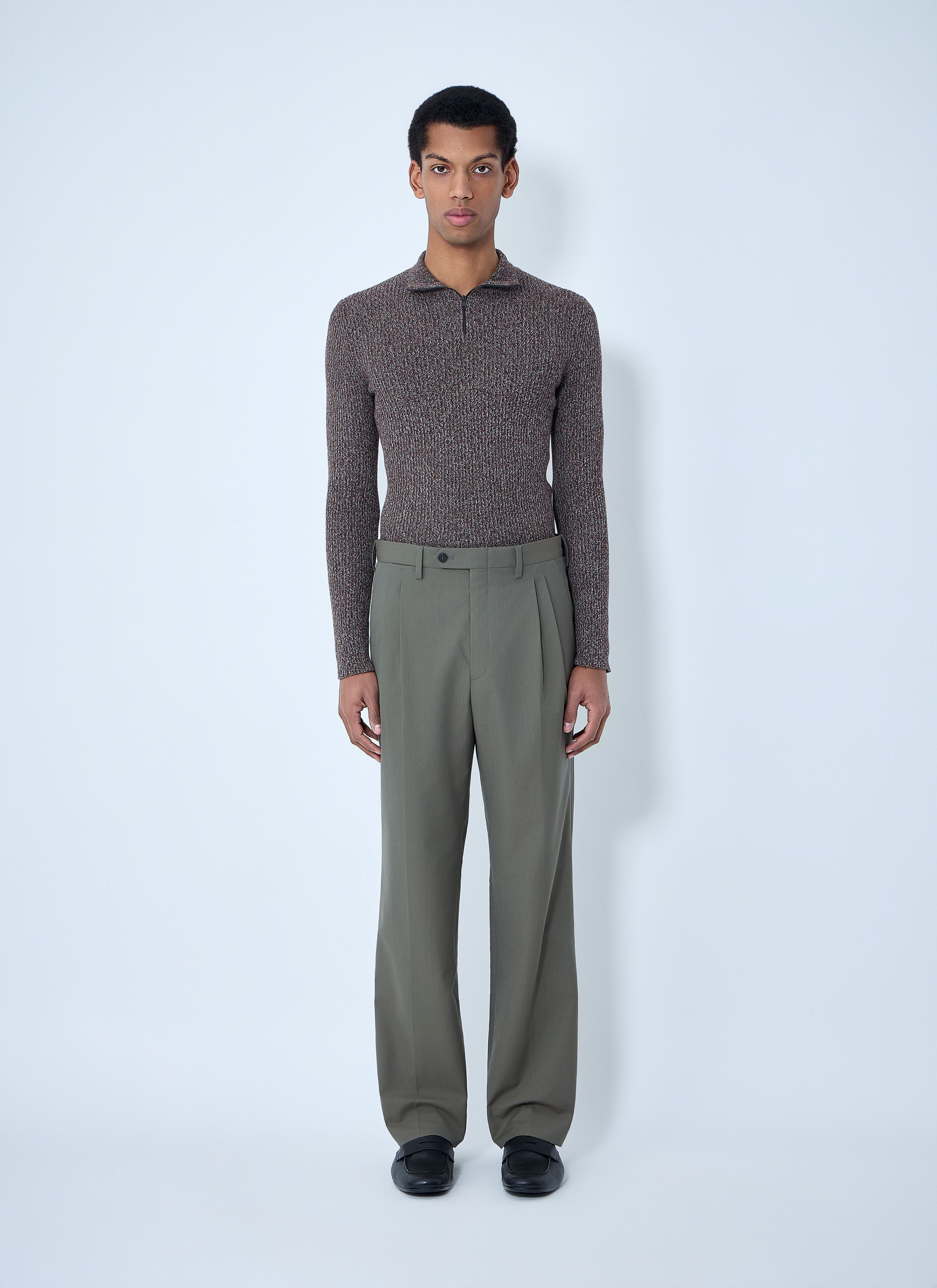 Prada High Neck Zip Sweater Size US L / EU 52-54 / 3 - 2 Thumbnail