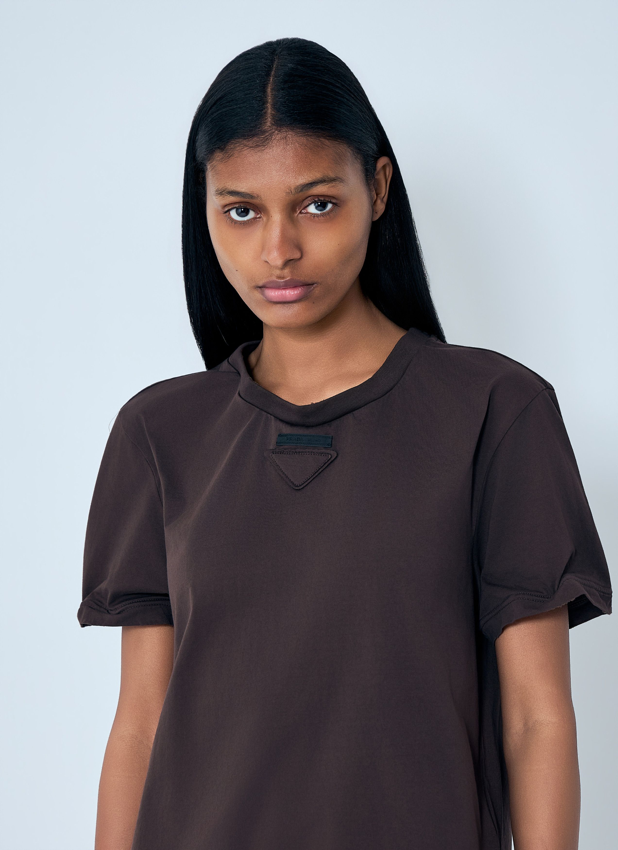 Prada Cotton Jersey T-shirt Size XS / US 0-2 / IT 36-38 - 5 Thumbnail