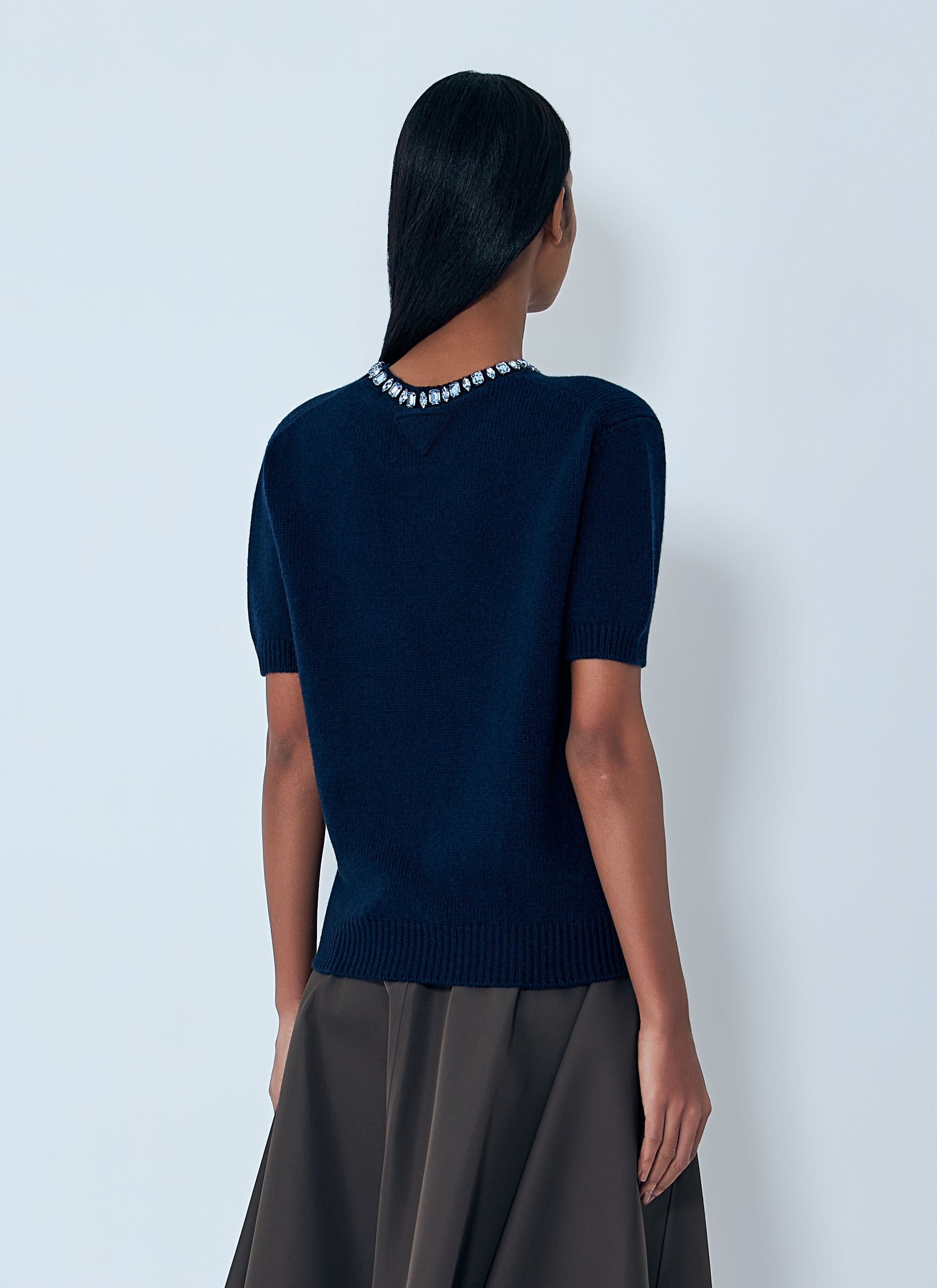 Prada Wool and Cashmere Crew-Neck Sweater Size M / US 6-8 / IT 42-44 - 4 Thumbnail