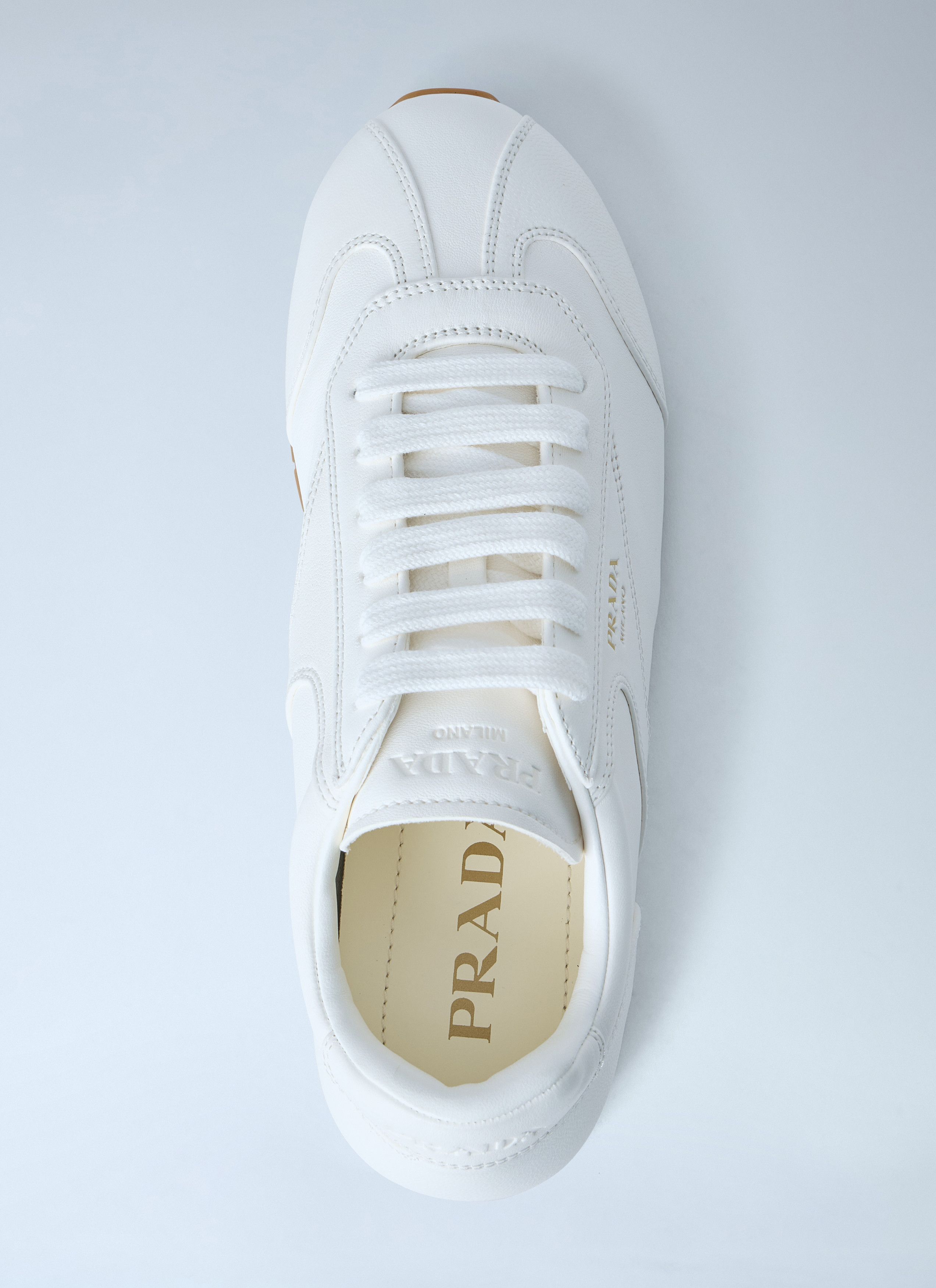 Prada Nappa Leather Sneakers Size US 7 / IT 37 - 6 Thumbnail