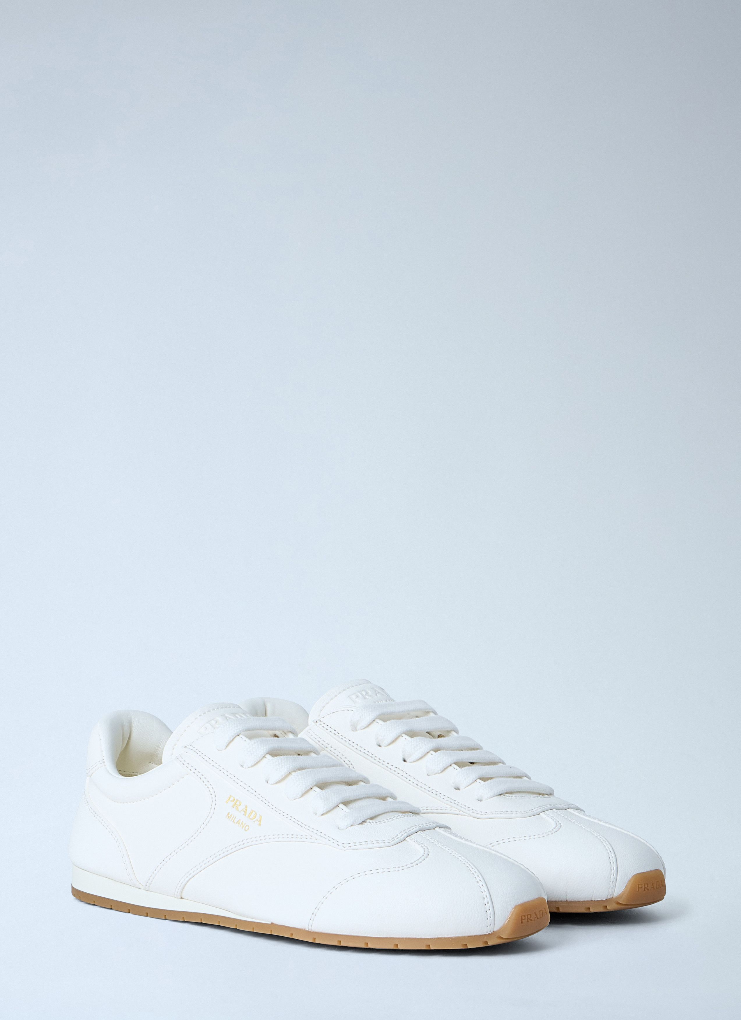 Prada Nappa Leather Sneakers Size US 9 / IT 39 - 2 Thumbnail