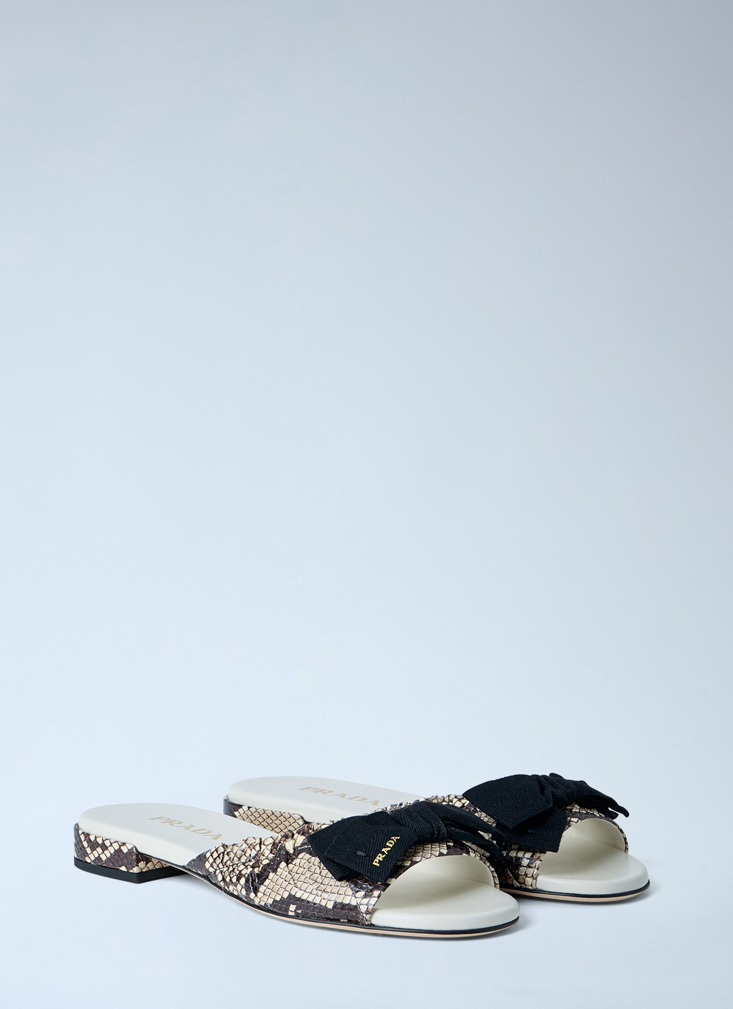 Prada Textured Slide Sandals Size US 7 / IT 37 - 2 Thumbnail