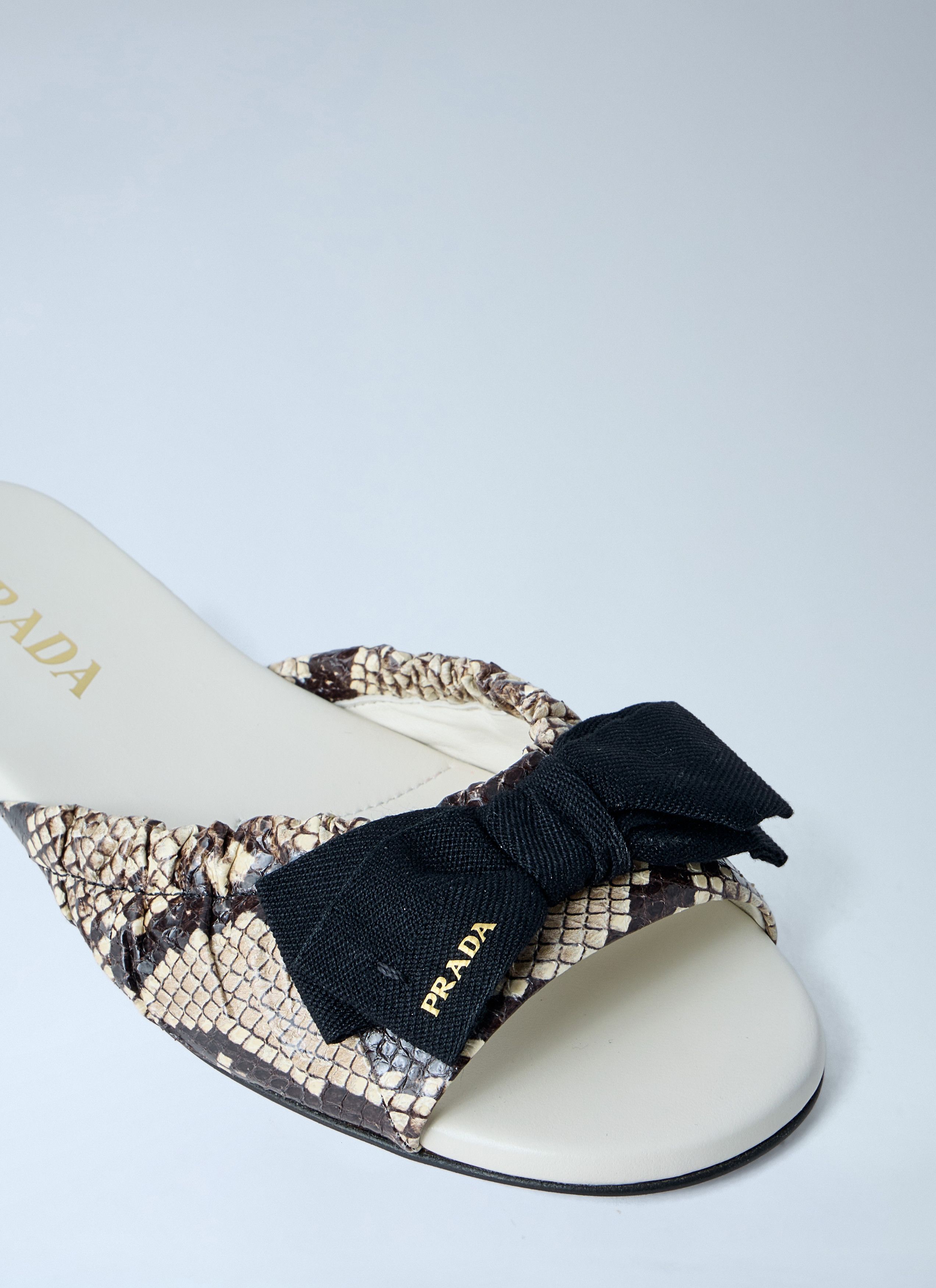 Prada Textured Slide Sandals Size US 8 / IT 38 - 3 Thumbnail