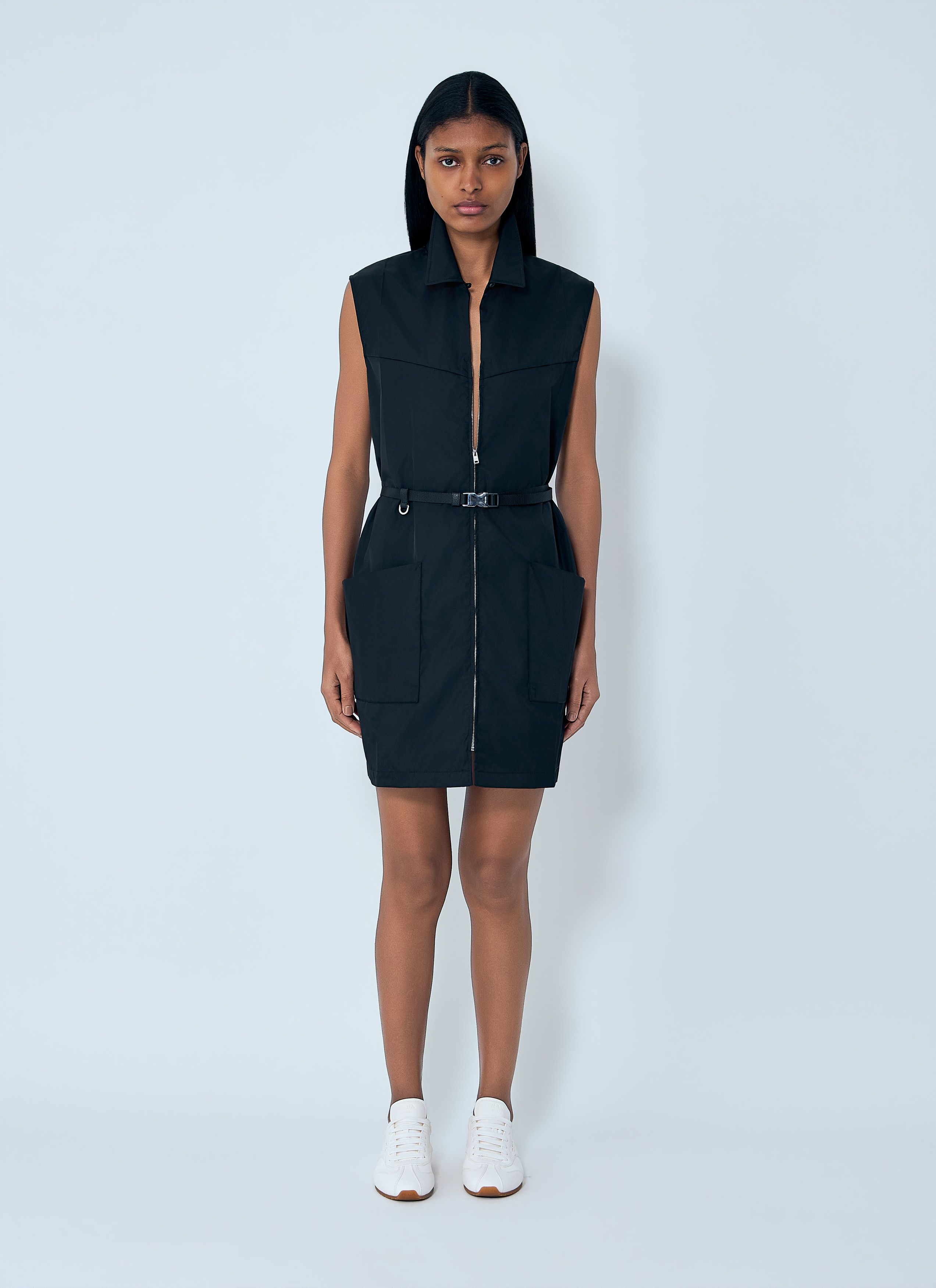 Prada Re-Nylon Belted Mini Dress Size M / US 6-8 / IT 42-44 - 2 Thumbnail