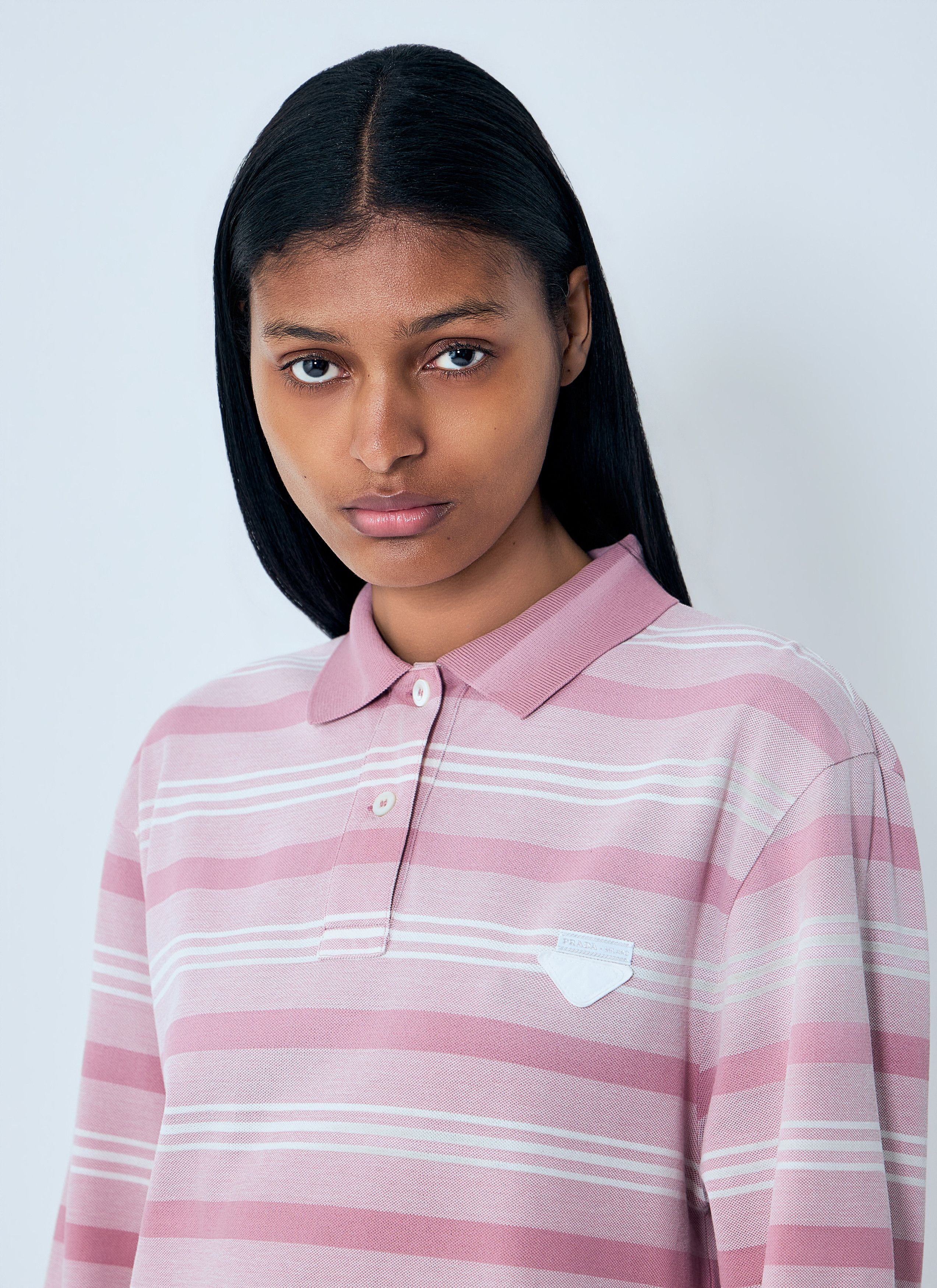 Prada Striped Piqué Polo Shirt Size M / US 6-8 / IT 42-44 - 5 Thumbnail