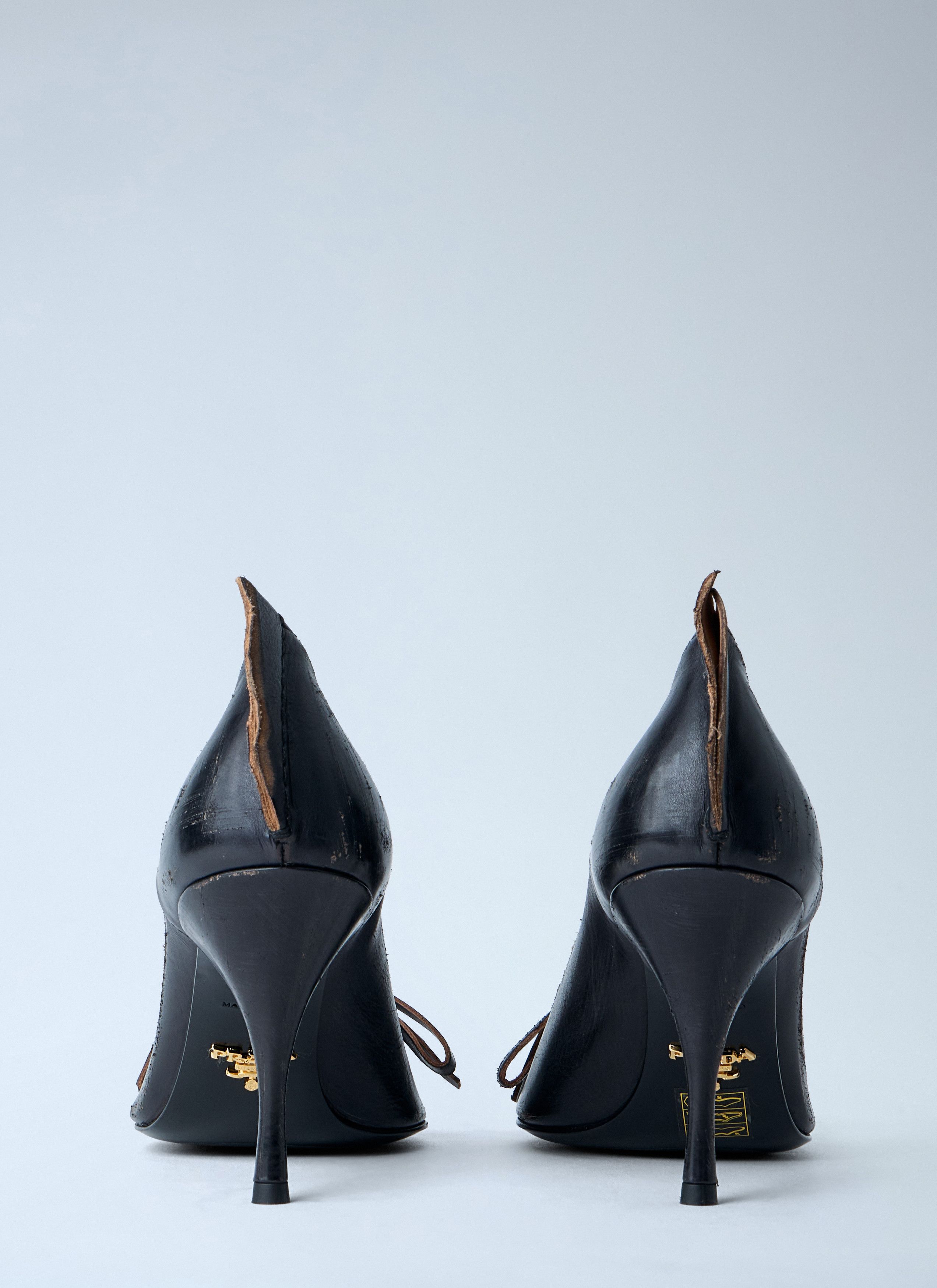 Prada Antiqued Leather Pumps Size US 8 / IT 38 - 5 Thumbnail