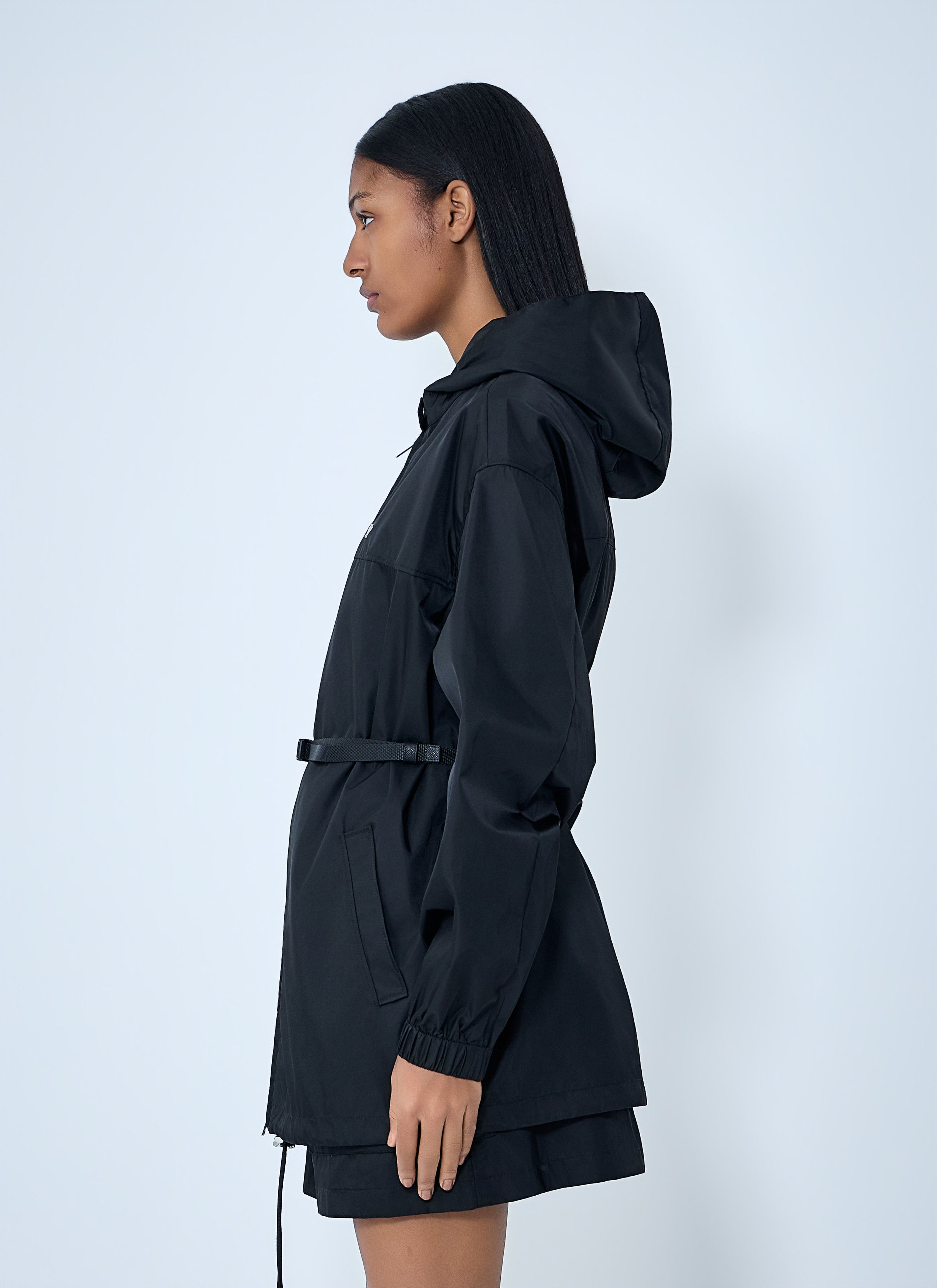 Prada Re-Nylon Hooded Belted Anorak Jacket Size M / US 6-8 / IT 42-44 - 3 Thumbnail