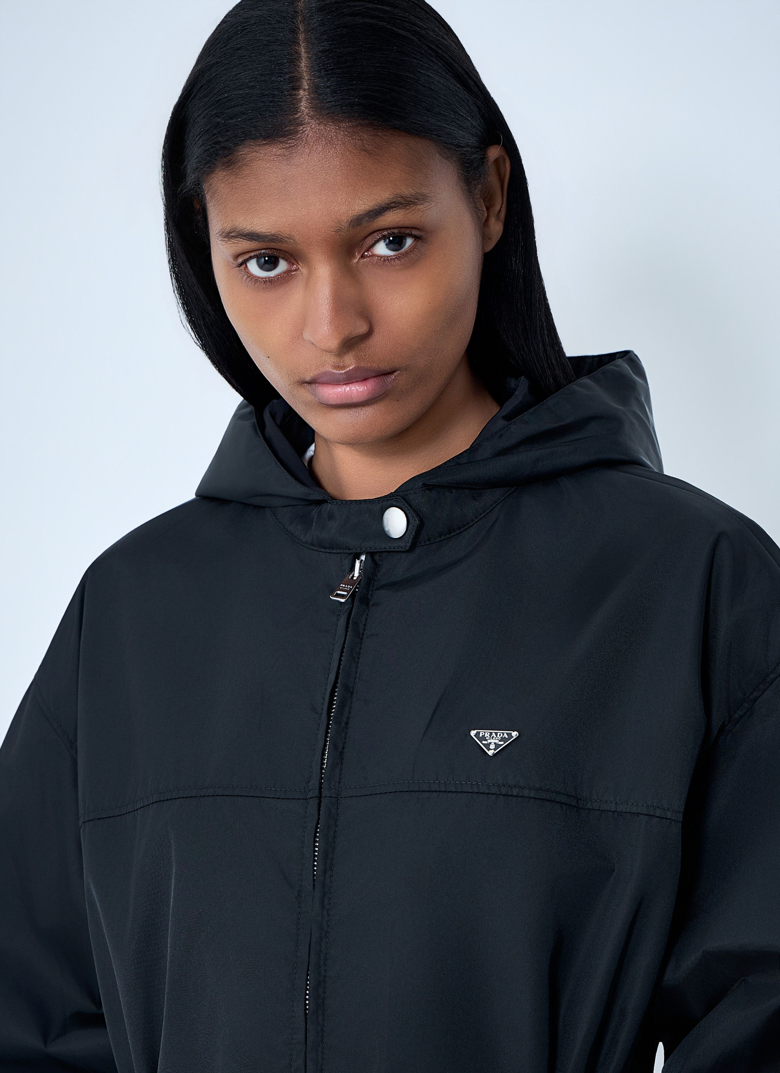 Prada Re-Nylon Hooded Belted Anorak Jacket Size M / US 6-8 / IT 42-44 - 5 Thumbnail