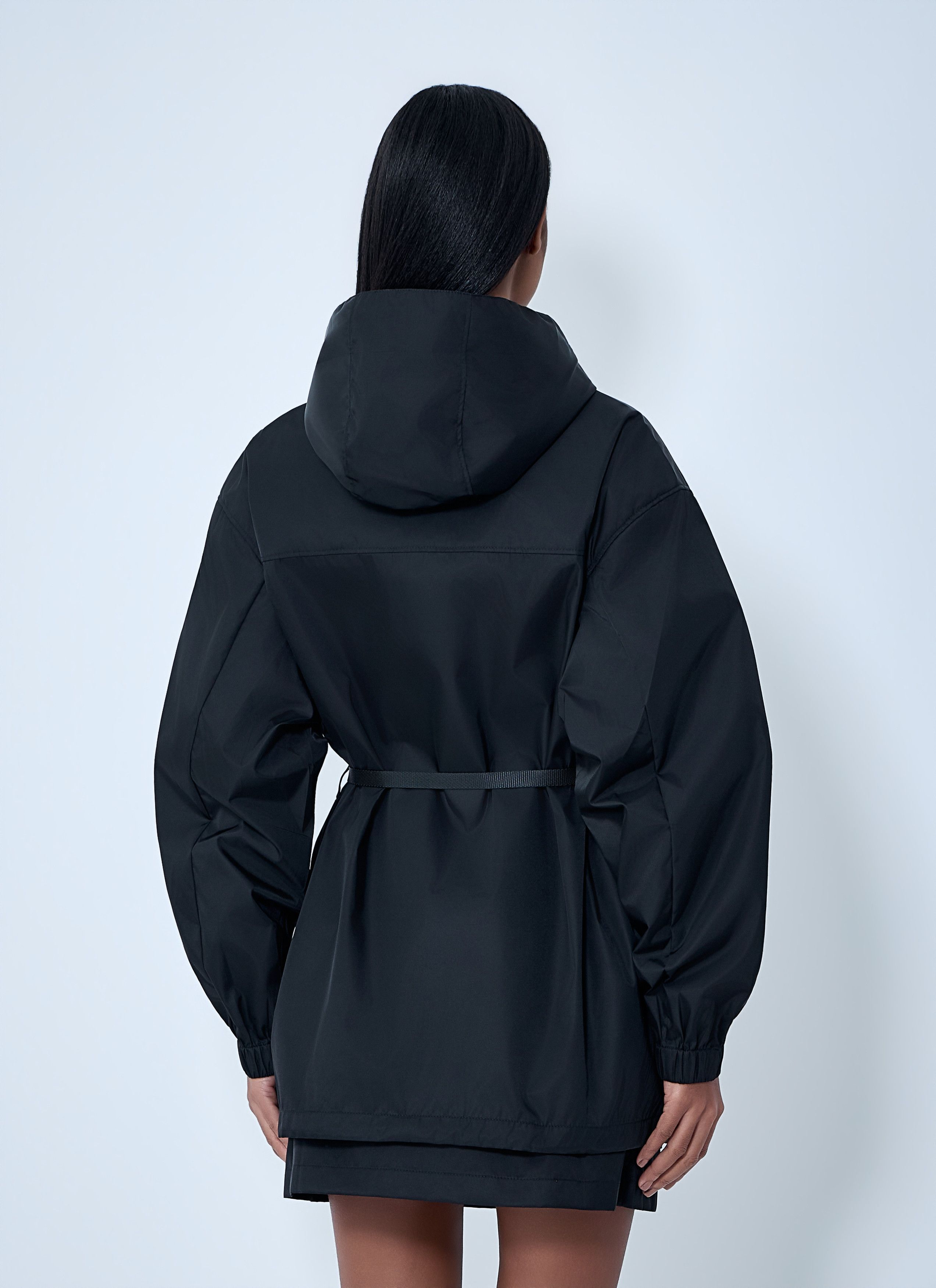 Prada Re-Nylon Hooded Belted Anorak Jacket Size M / US 6-8 / IT 42-44 - 4 Thumbnail