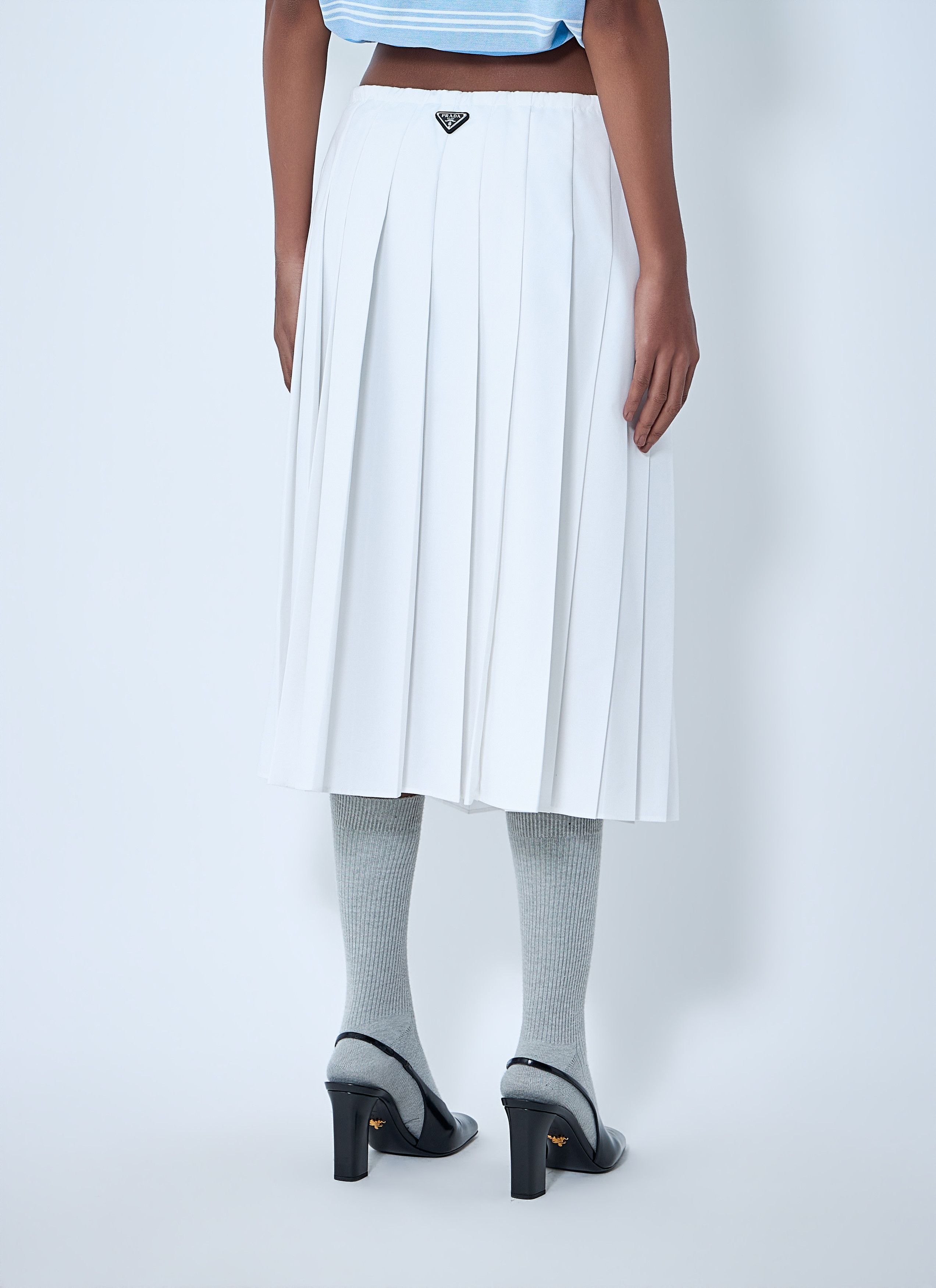 Prada Pleated Midi Skirt Size 28" / US 6 / IT 42 - 4 Thumbnail