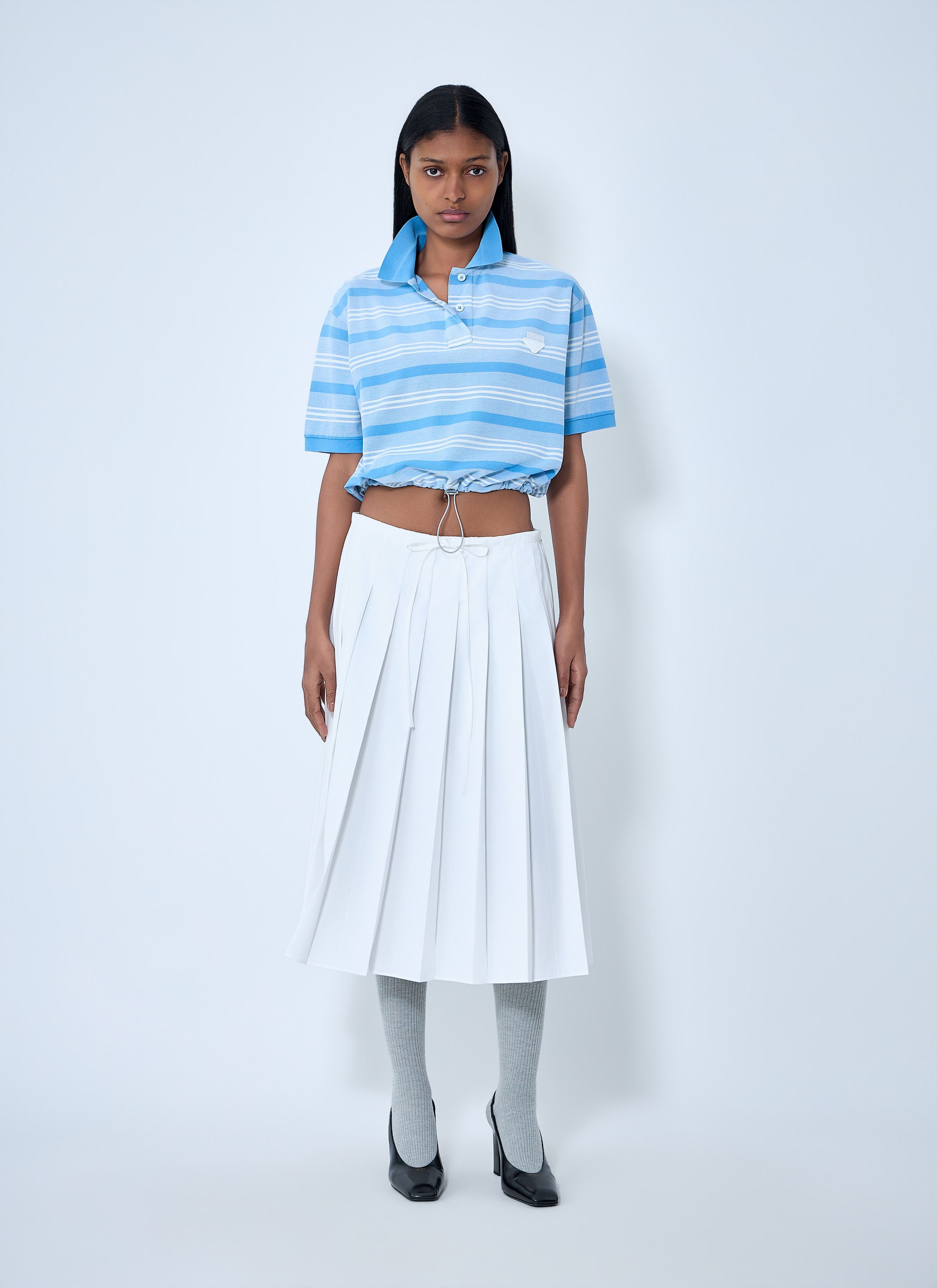 Prada Pleated Midi Skirt Size 28" / US 6 / IT 42 - 2 Thumbnail