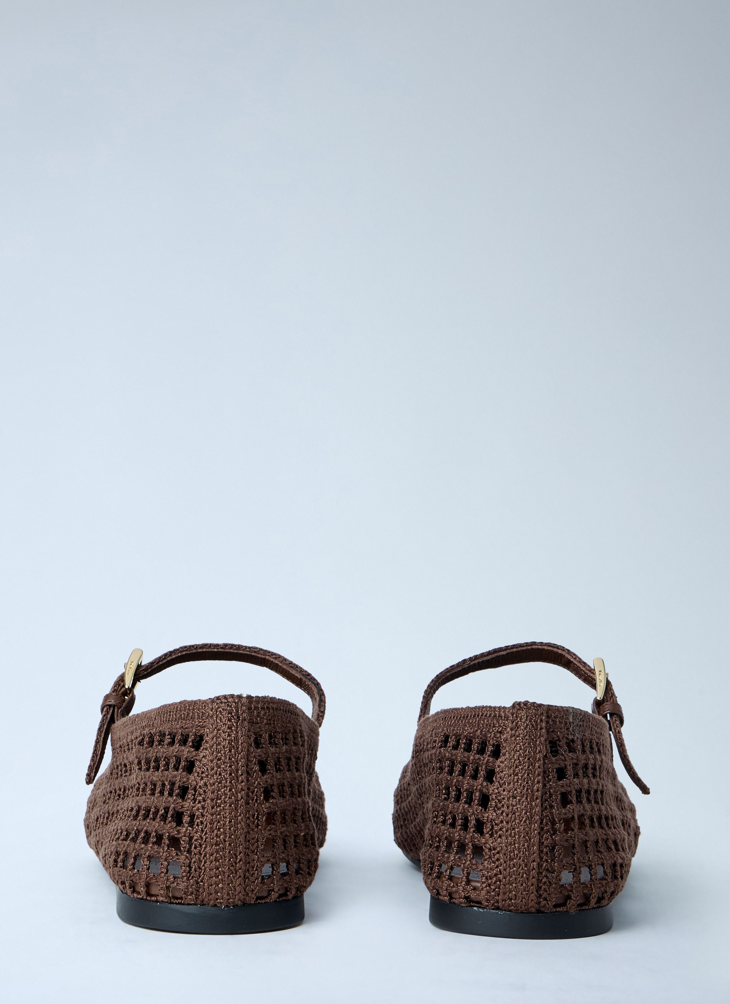 Prada Crochet Knit Ballerina Flats Size US 8 / IT 38 - 5 Thumbnail