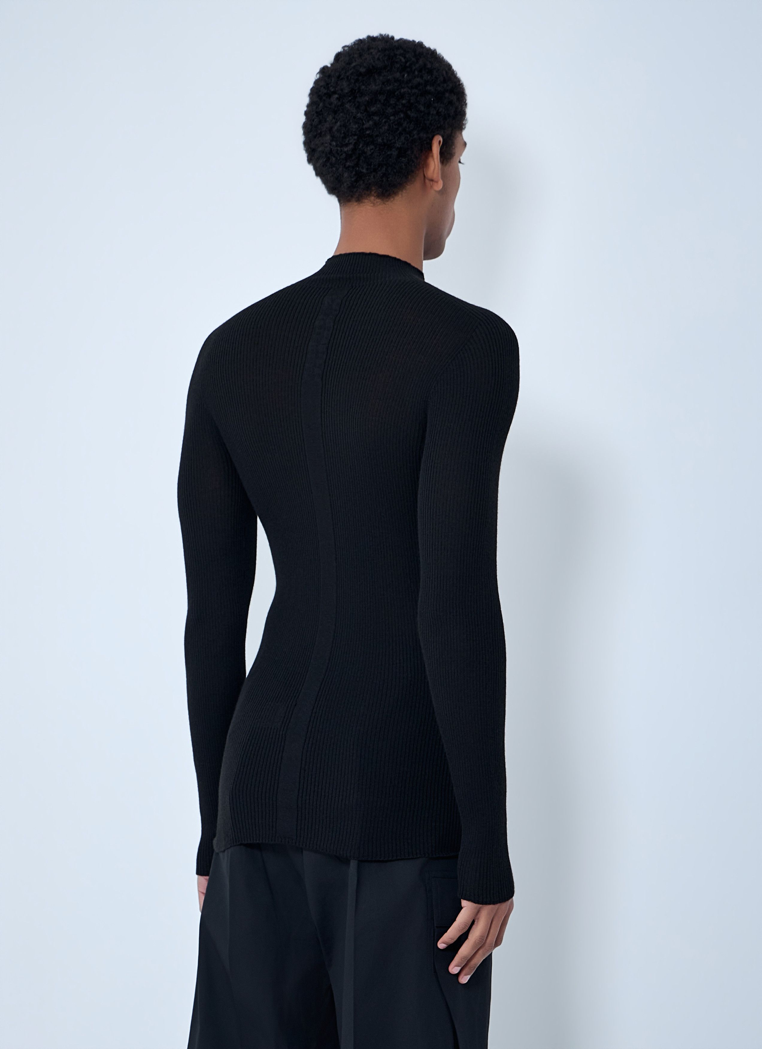Rick Owens Ribbed Knit Long Sleeve Top Size US L / EU 52-54 / 3 - 4 Thumbnail