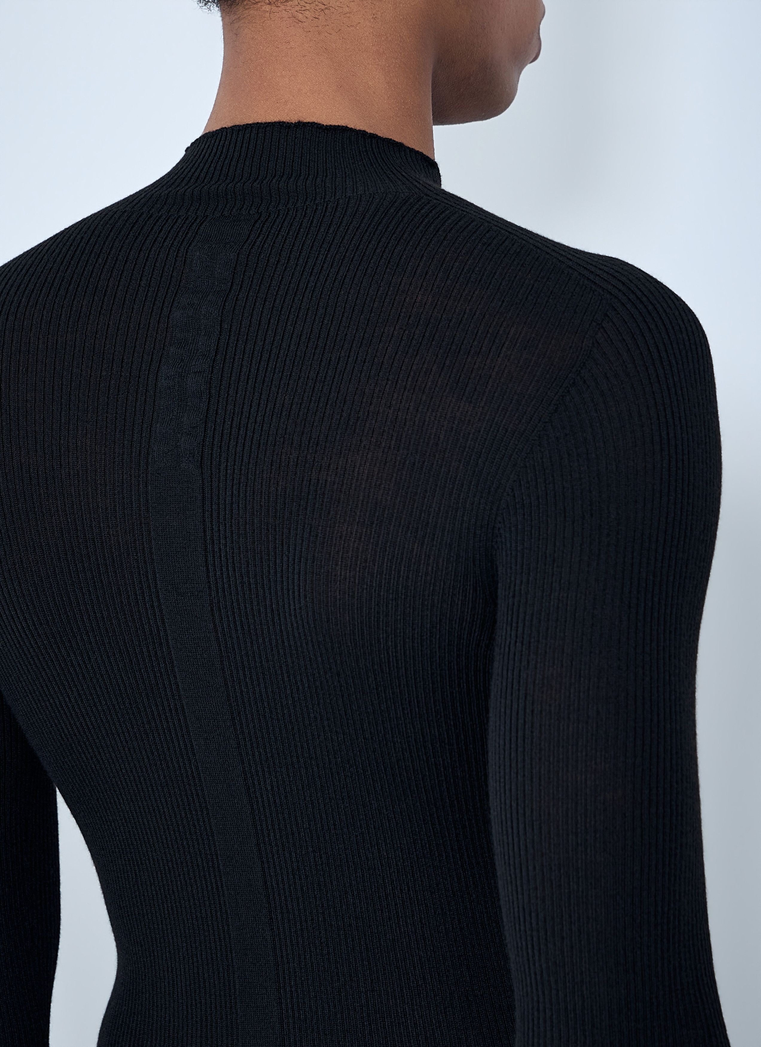 Rick Owens Ribbed Knit Long Sleeve Top Size US S / EU 44-46 / 1 - 6 Thumbnail