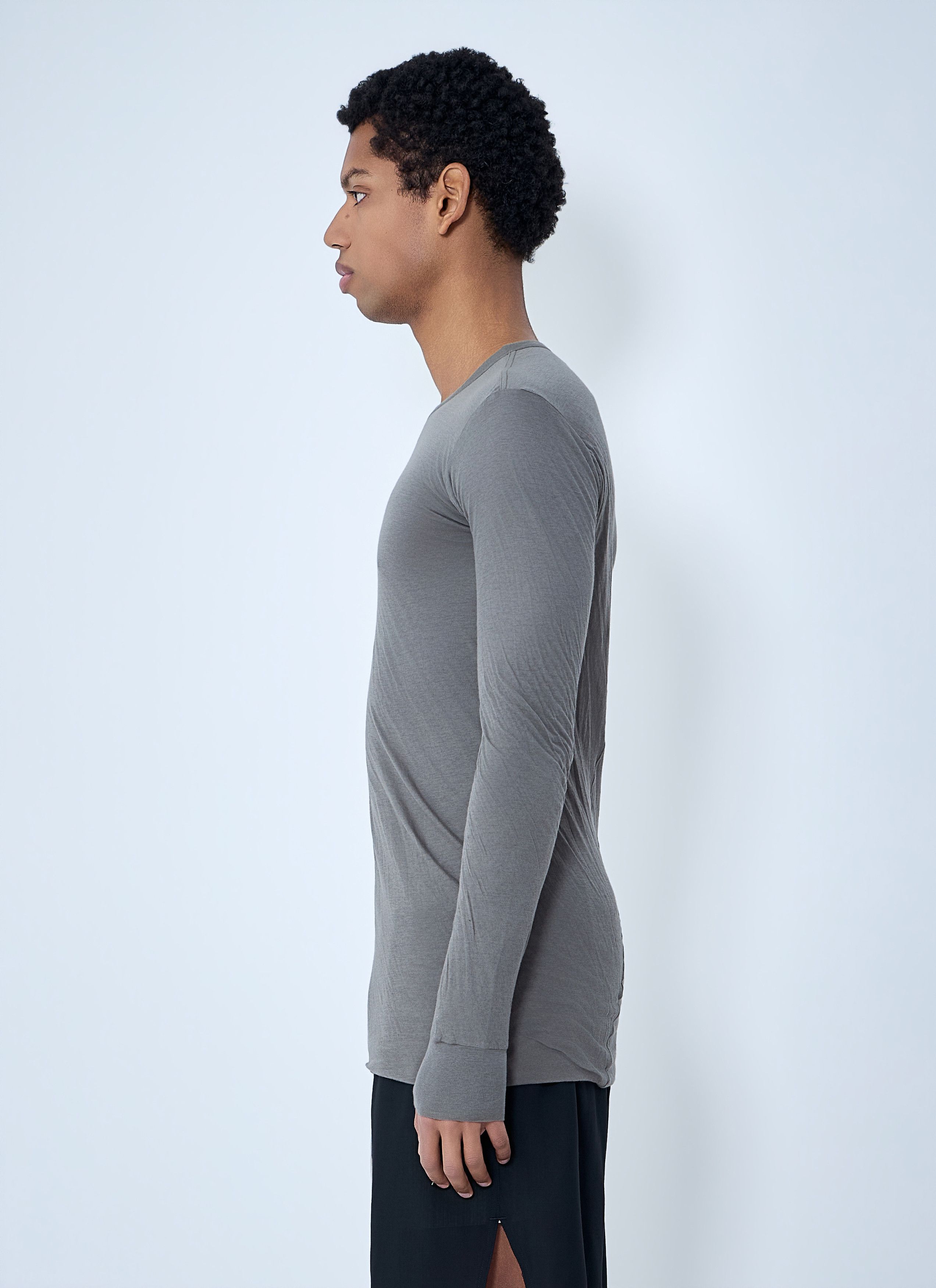 Rick Owens Crewneck Long Sleeve T-Shirt Size US S / EU 44-46 / 1 - 3 Thumbnail