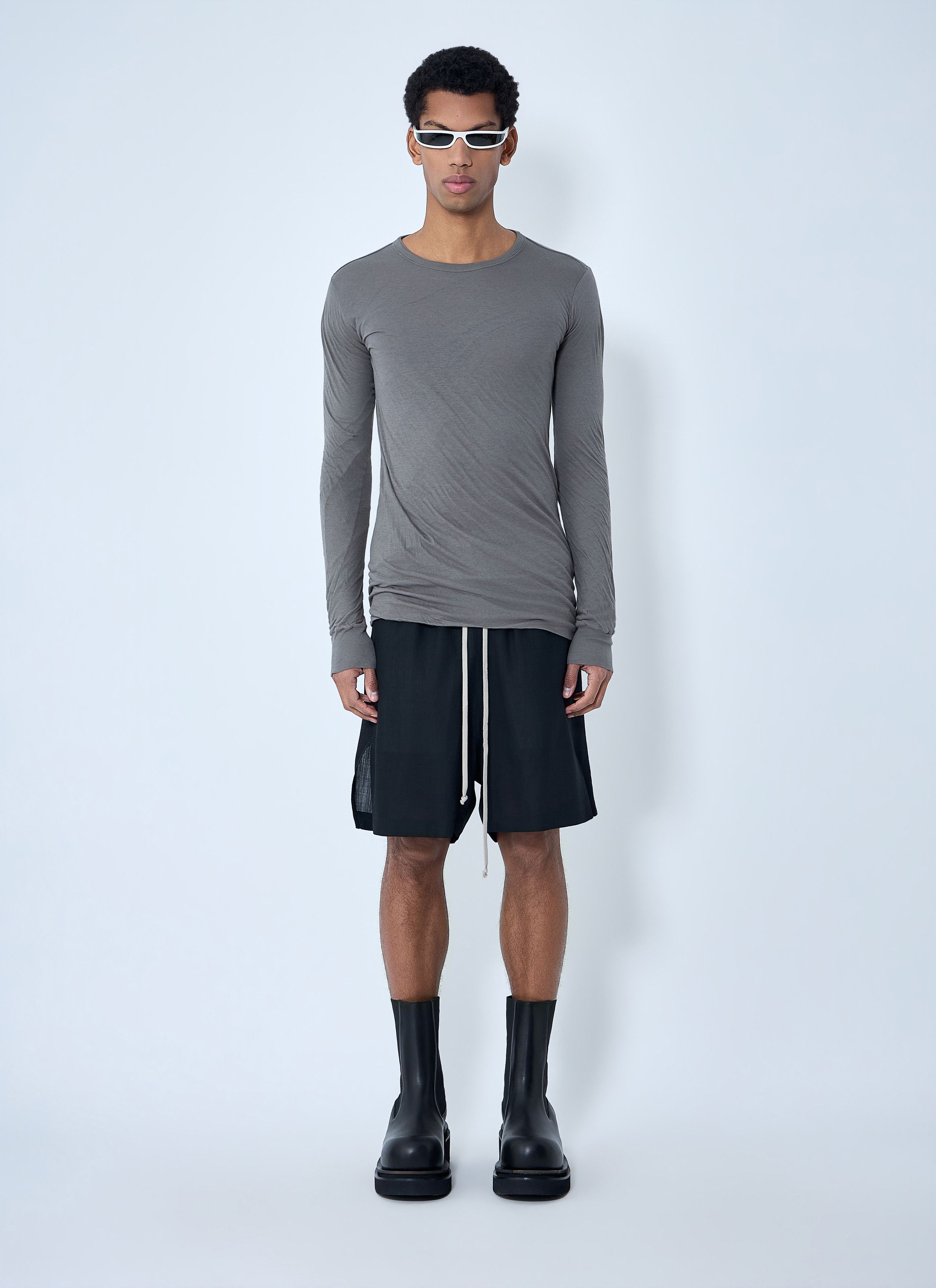 Rick Owens Crewneck Long Sleeve T-Shirt Size US S / EU 44-46 / 1 - 2 Thumbnail