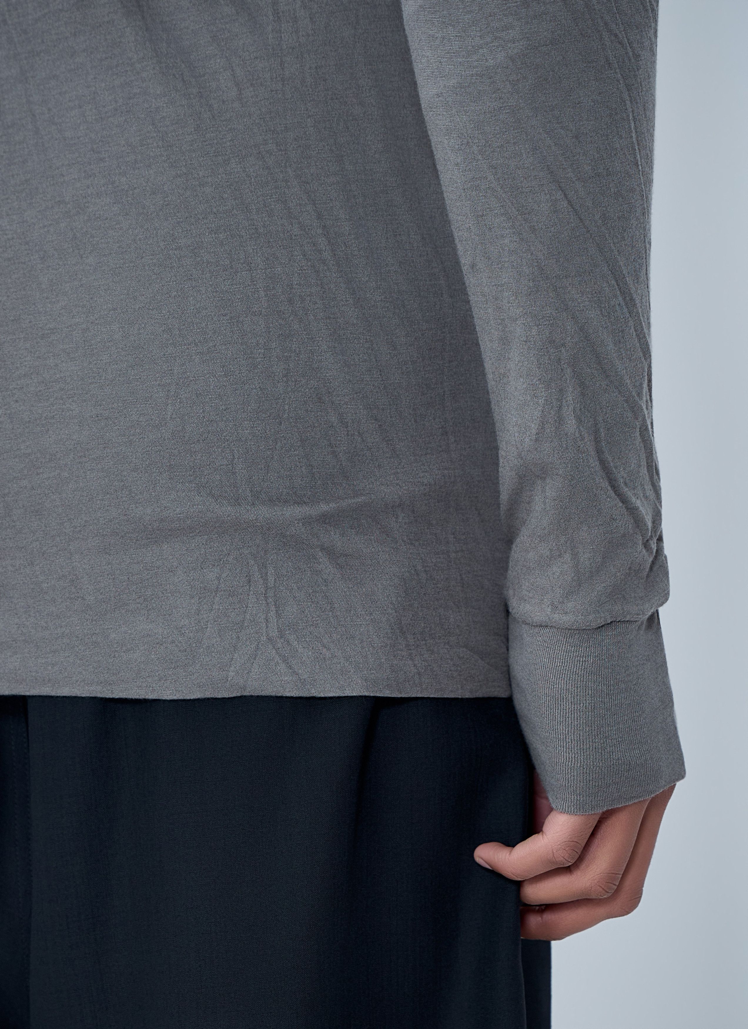 Rick Owens Crewneck Long Sleeve T-Shirt Size US S / EU 44-46 / 1 - 6 Thumbnail
