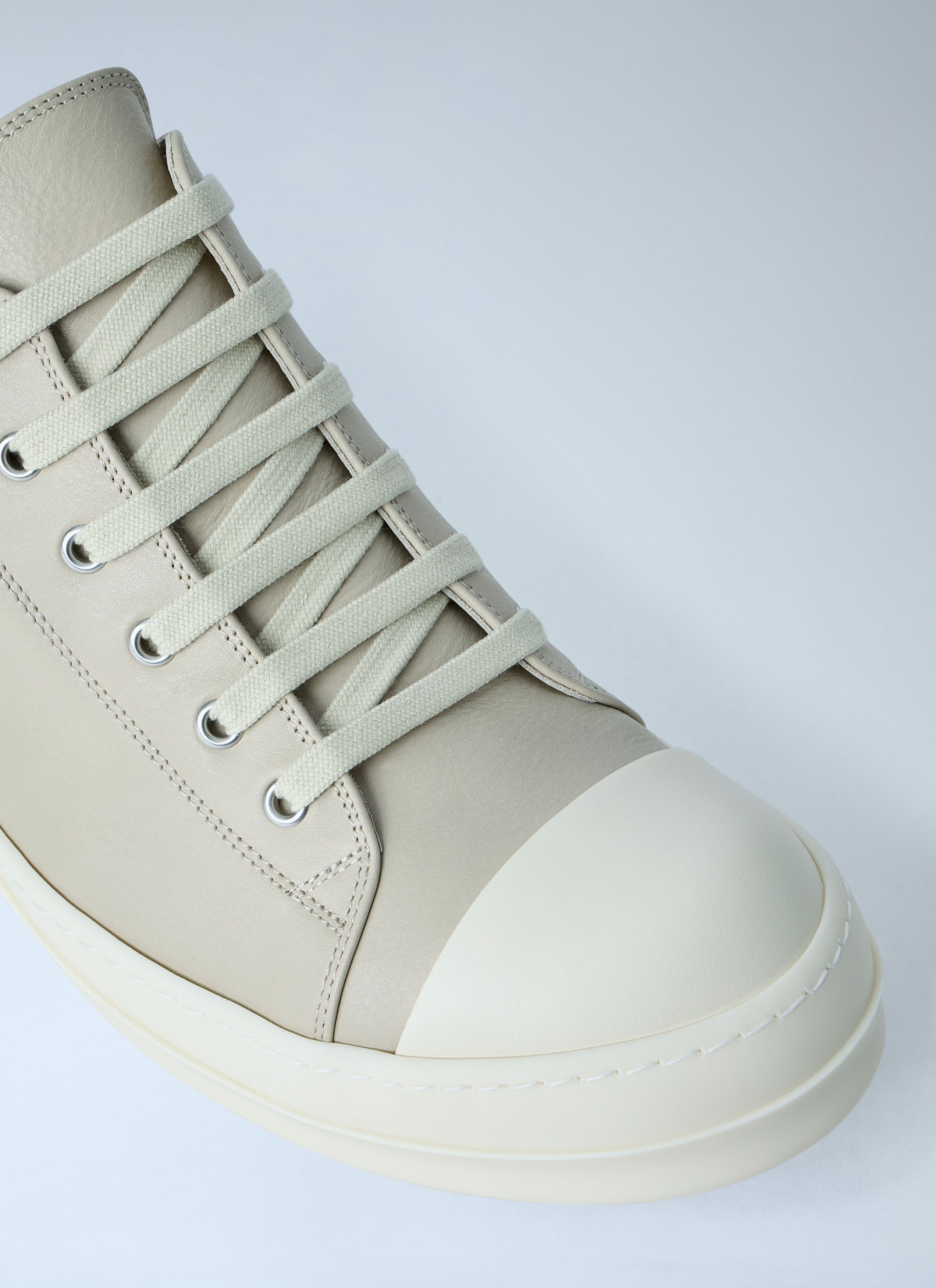 Rick Owens Lace-Up Leather Sneakers Size US 11 / EU 44 - 3 Thumbnail