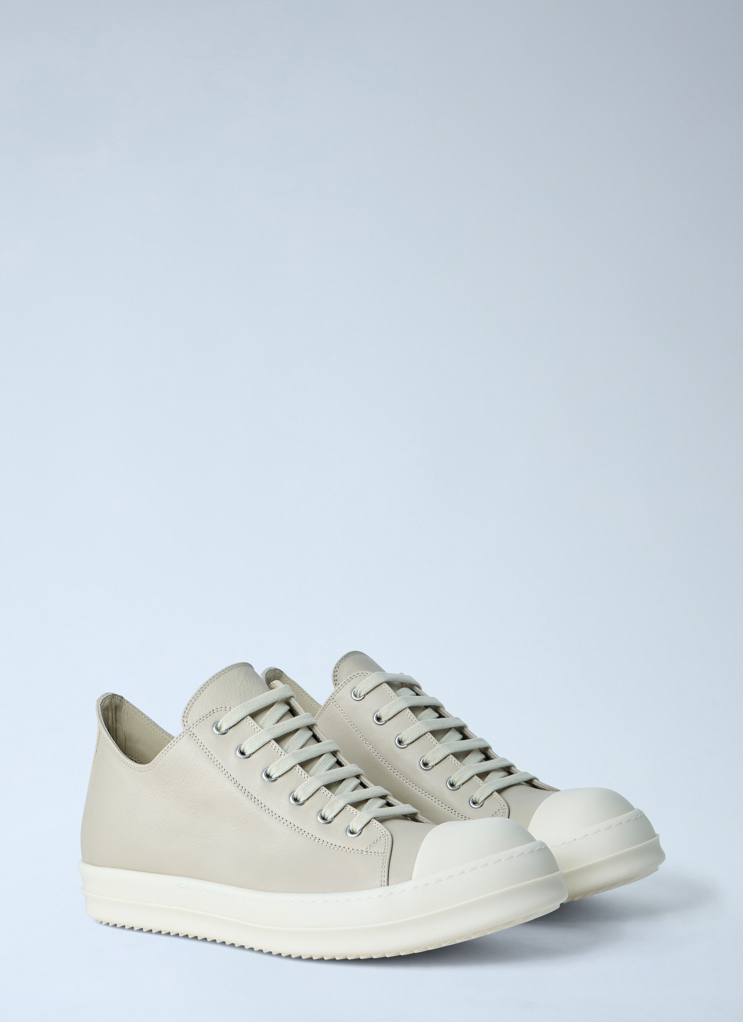 Rick Owens Lace-Up Leather Sneakers Size US 11 / EU 44 - 2 Thumbnail