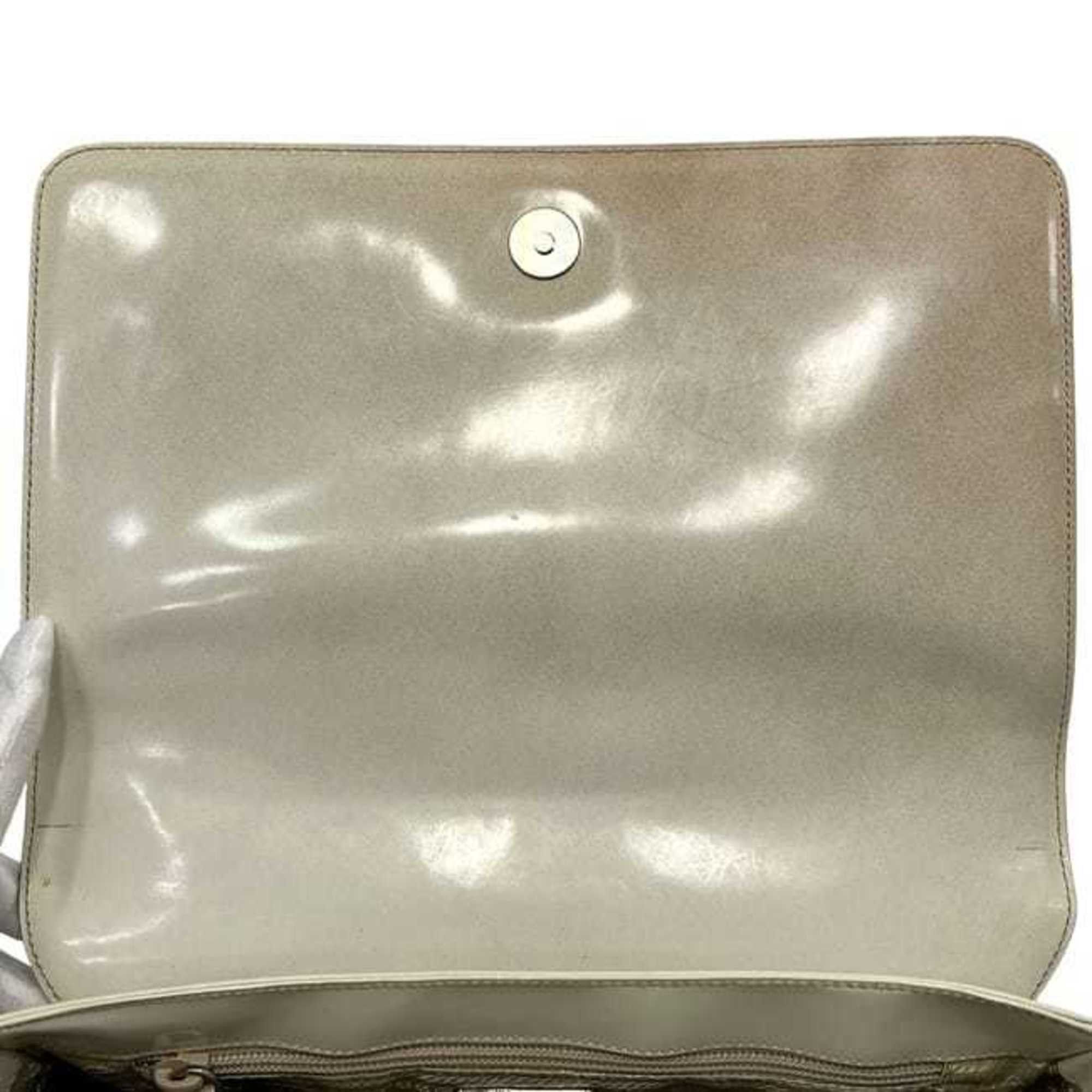 Prada Prada Shoulder Bag ec-25105 Beige CAMMELLO Gradient SPAZZOLATO SFUM B7160 Leather 50 PRADA Flap Patent Coated Calf Women's Size ONE SIZE - 5 Thumbnail