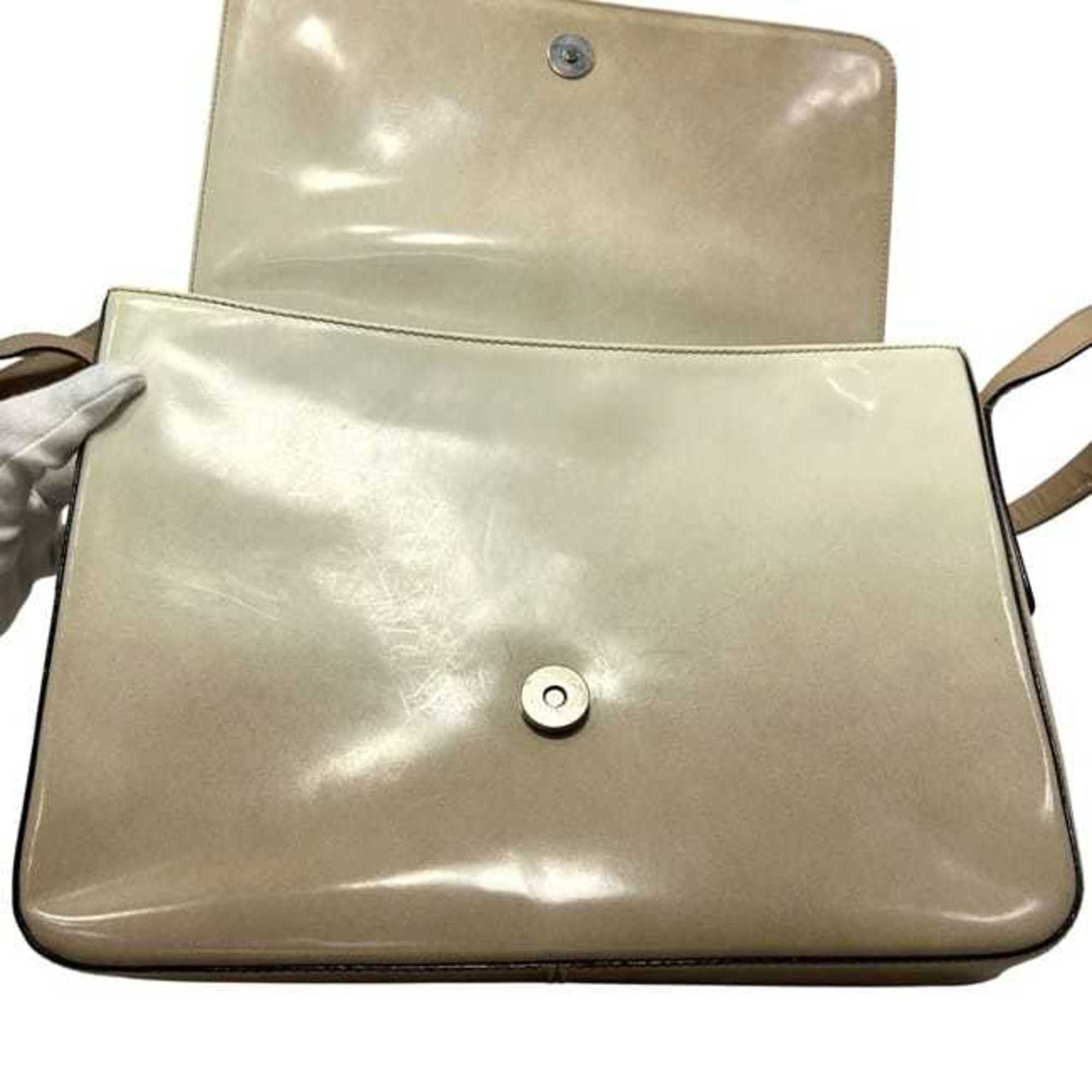 Prada Prada Shoulder Bag ec-25105 Beige CAMMELLO Gradient SPAZZOLATO SFUM B7160 Leather 50 PRADA Flap Patent Coated Calf Women's Size ONE SIZE - 6 Thumbnail