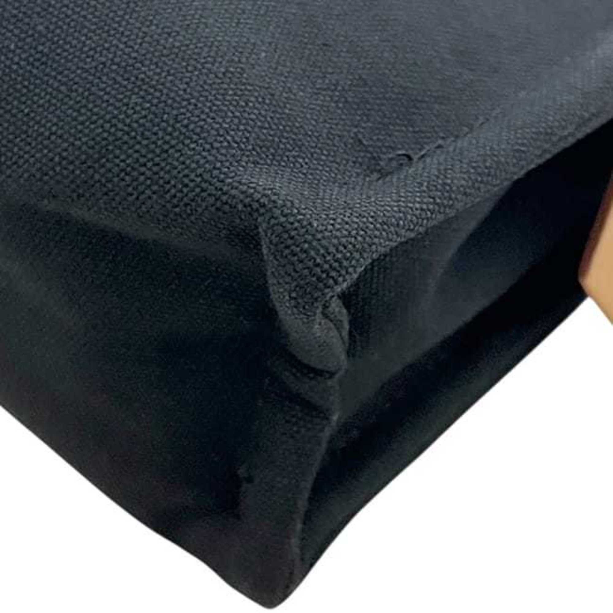 Hermes Hermès Deauville Pouch ec-25098, Black, 100% Cotton, HERMES Black Mini Stitched Canvas for Men and Women Size ONE SIZE - 9 Thumbnail