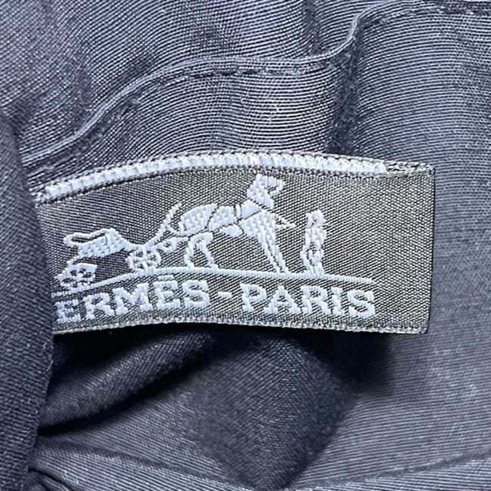 Hermes Hermès Deauville Pouch ec-25098, Black, 100% Cotton, HERMES Black Mini Stitched Canvas for Men and Women Size ONE SIZE - 7 Thumbnail