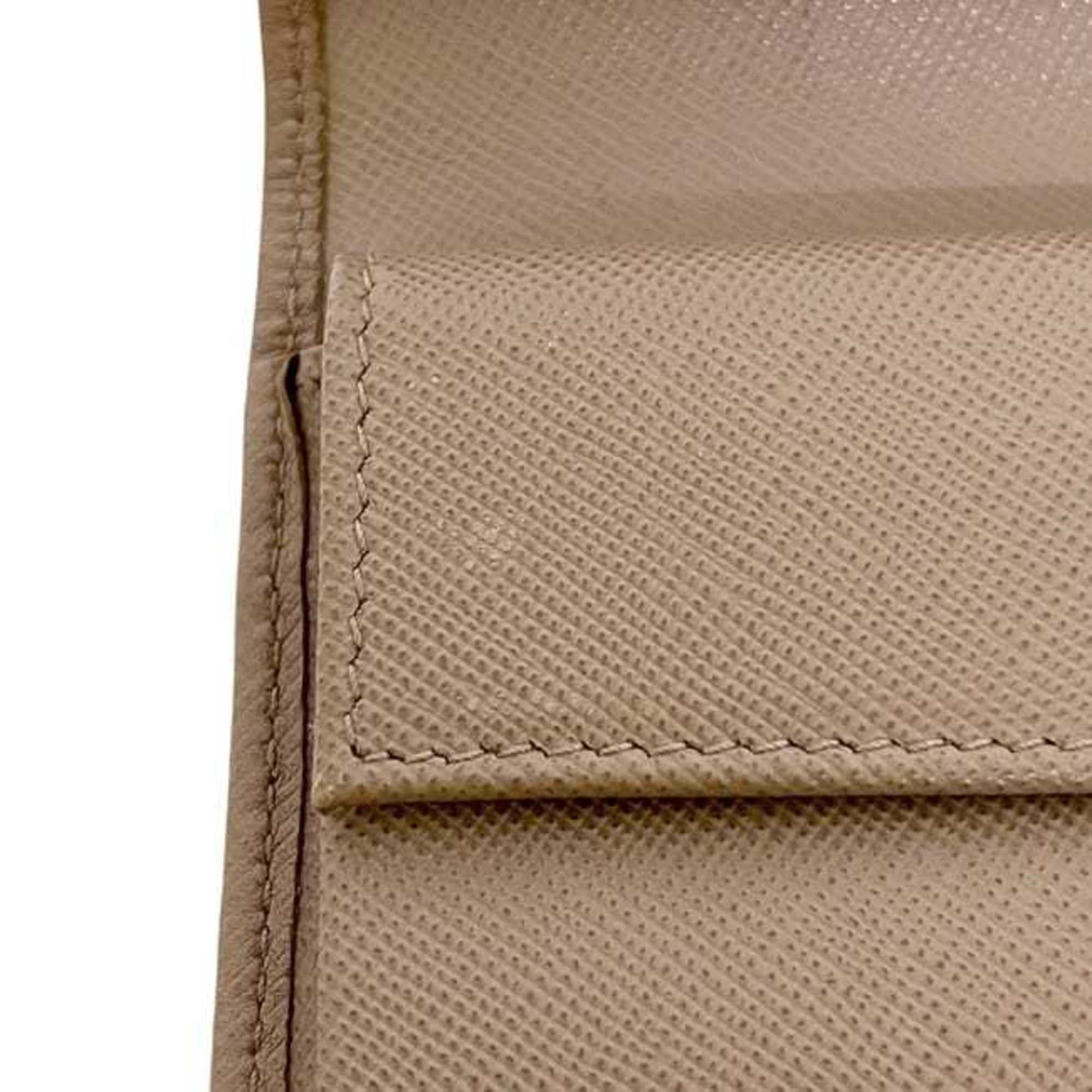 Prada Prada Bifold Wallet ec-25090 Beige 1MV204 Saffiano Leather 62 B PRADA Compact Mini Men's Women's Size ONE SIZE - 8 Thumbnail