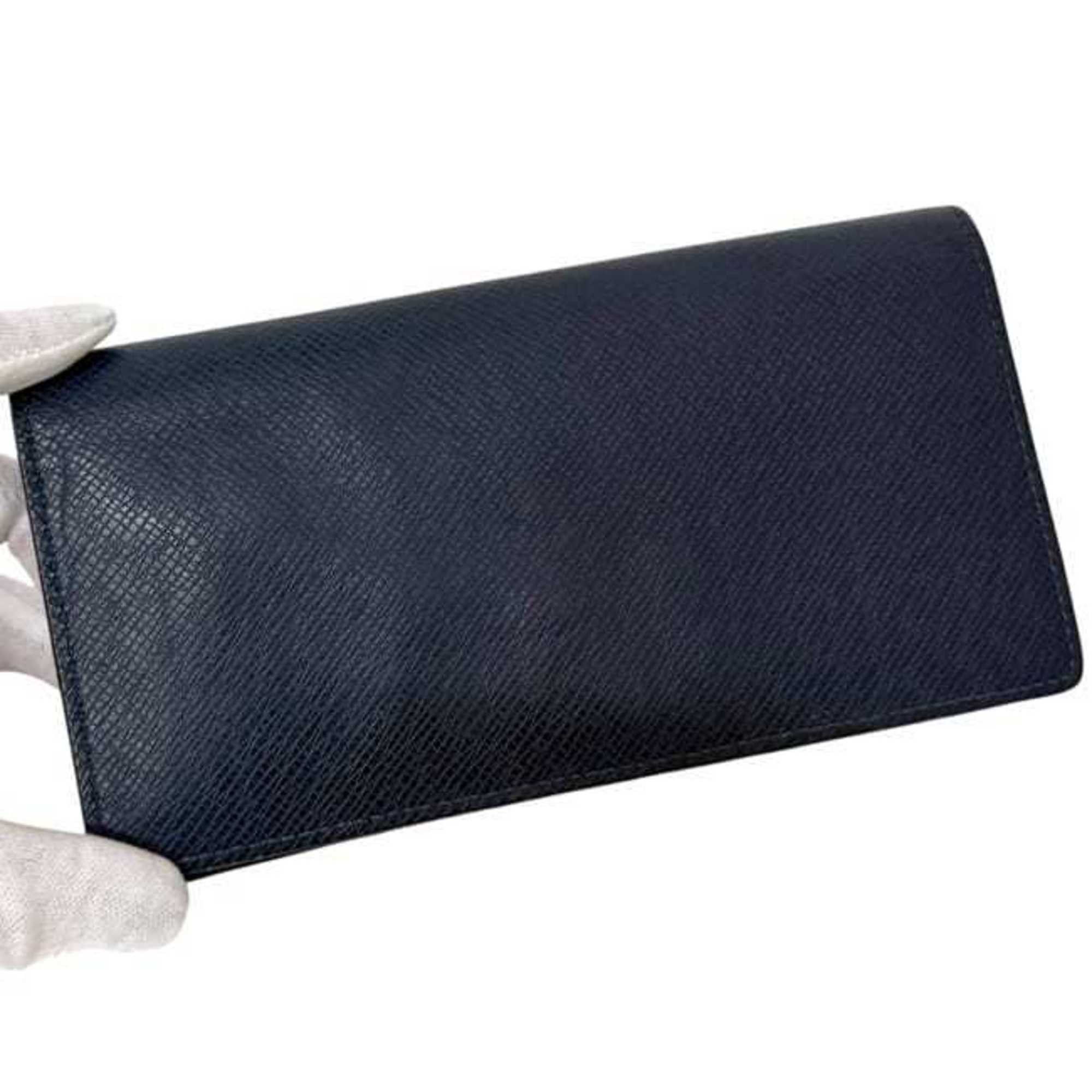 Louis Vuitton Louis Vuitton Bifold Long Wallet Portefeuille Brazza ec-25145 Navy Marine Taiga M30502 Leather SP5105 LOUIS VUITTON Blue Men's Size ONE SIZE - 11 Thumbnail