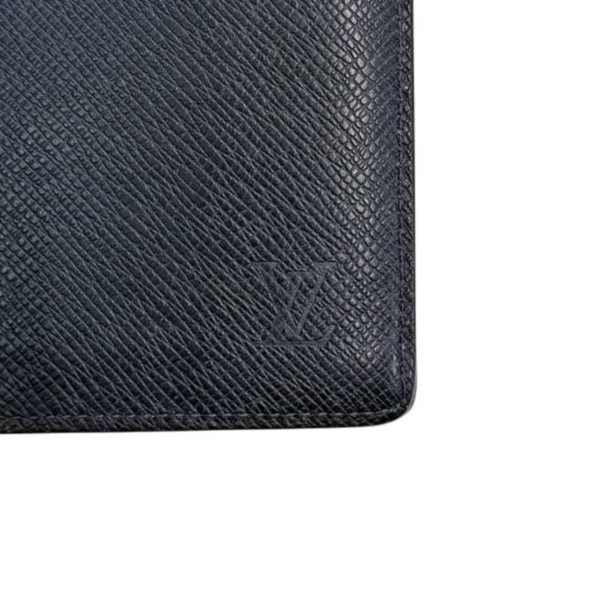 Louis Vuitton Louis Vuitton Bifold Long Wallet Portefeuille Brazza ec-25145 Navy Marine Taiga M30502 Leather SP5105 LOUIS VUITTON Blue Men's Size ONE SIZE - 9 Thumbnail