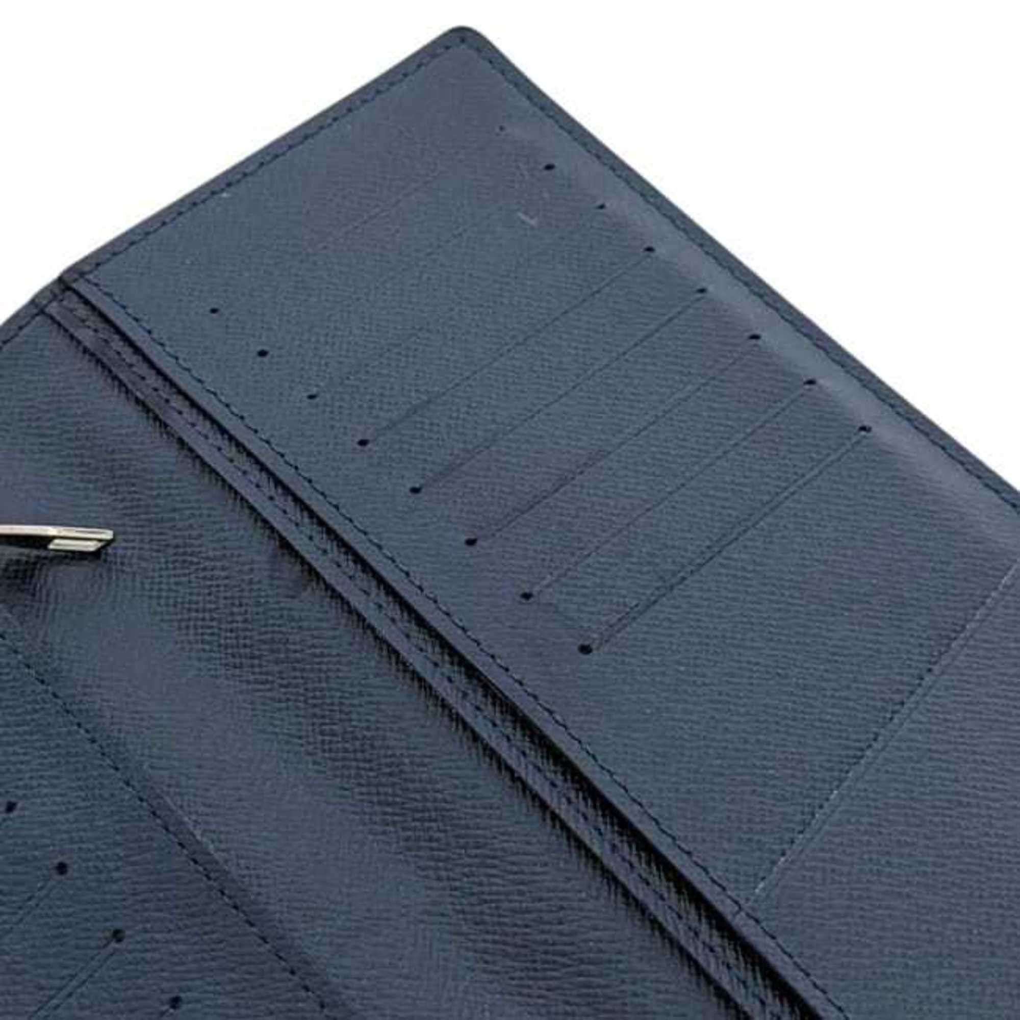 Louis Vuitton Louis Vuitton Bifold Long Wallet Portefeuille Brazza ec-25145 Navy Marine Taiga M30502 Leather SP5105 LOUIS VUITTON Blue Men's Size ONE SIZE - 6 Thumbnail