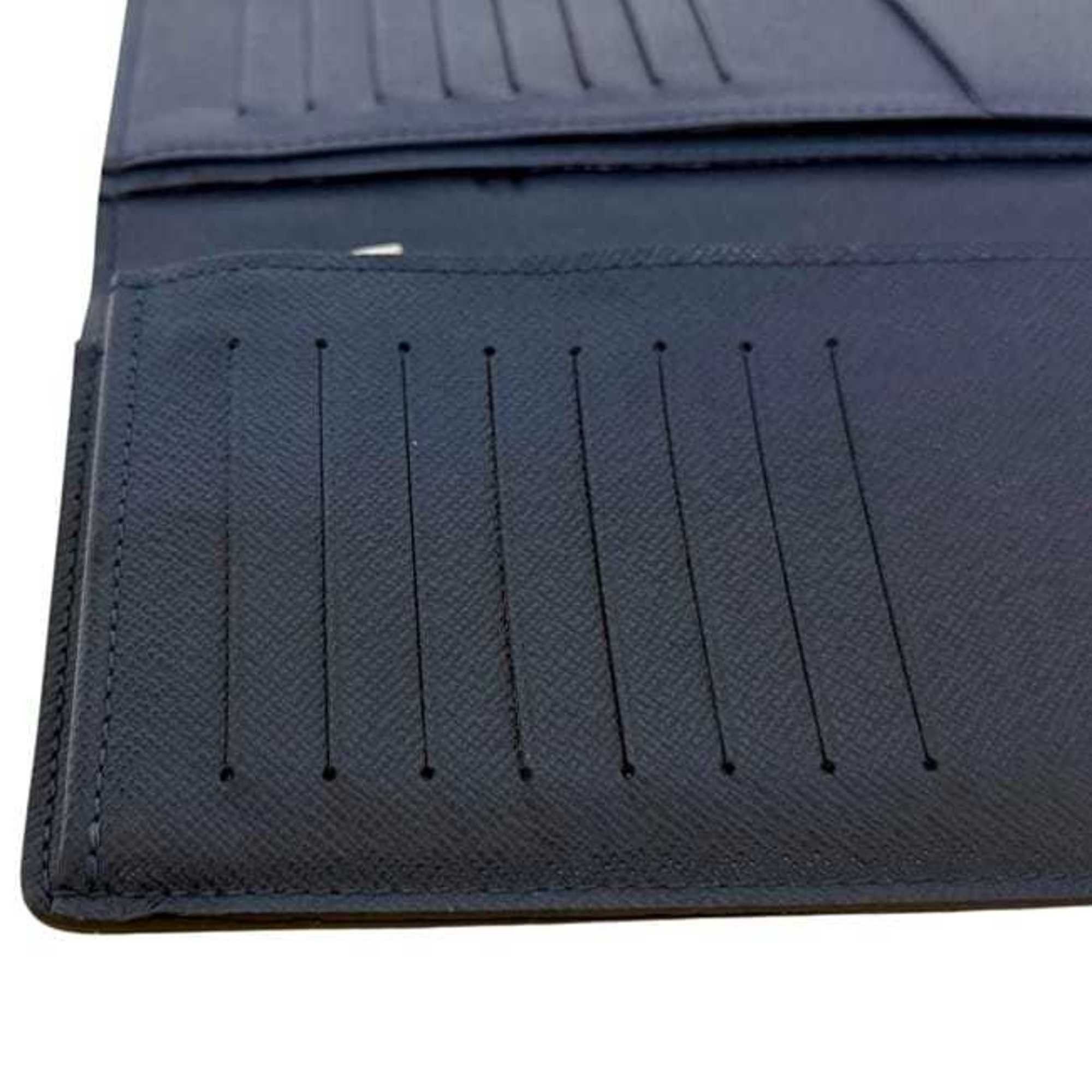 Louis Vuitton Louis Vuitton Bifold Long Wallet Portefeuille Brazza ec-25145 Navy Marine Taiga M30502 Leather SP5105 LOUIS VUITTON Blue Men's Size ONE SIZE - 7 Thumbnail
