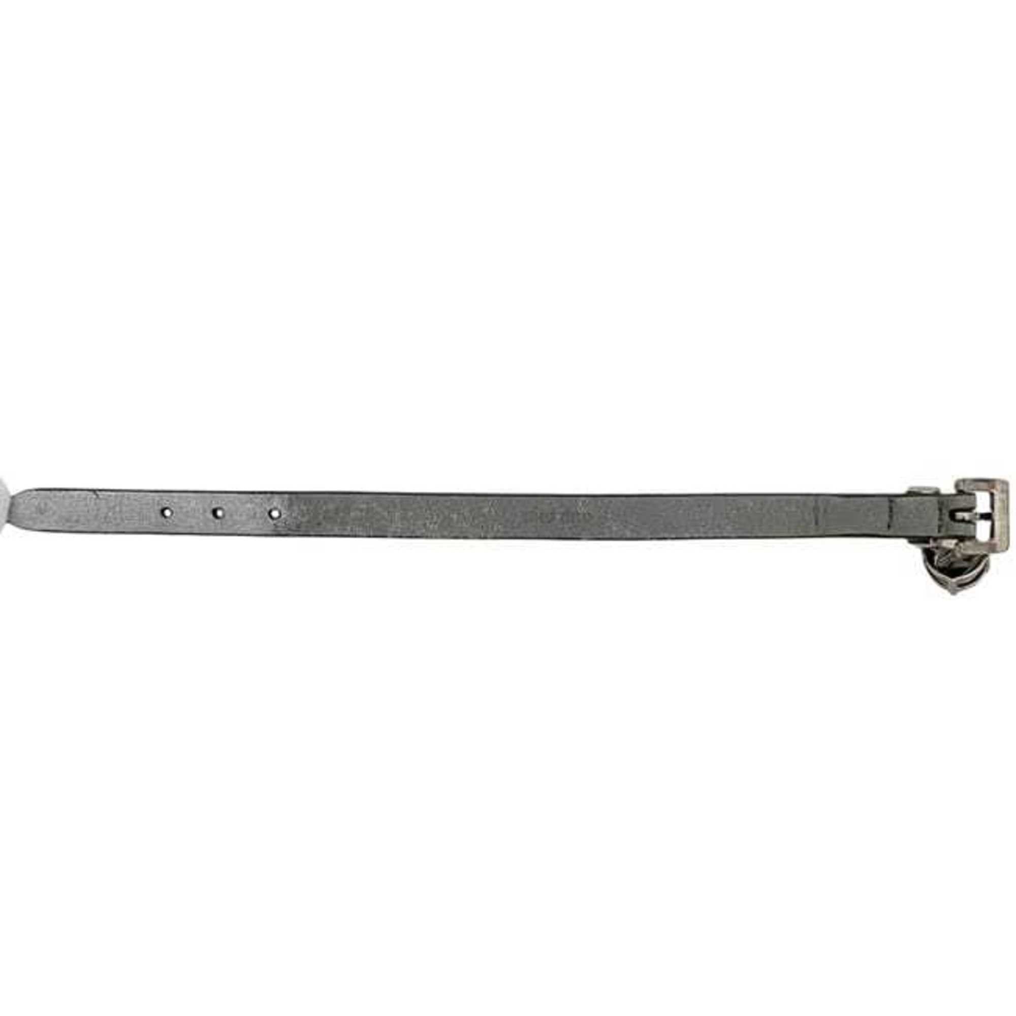 Miu Miu Miu Miu Miu Bracelet ec-25053 Silver Leather Rhinestone Single Stone Women's Size ONE SIZE - 5 Thumbnail