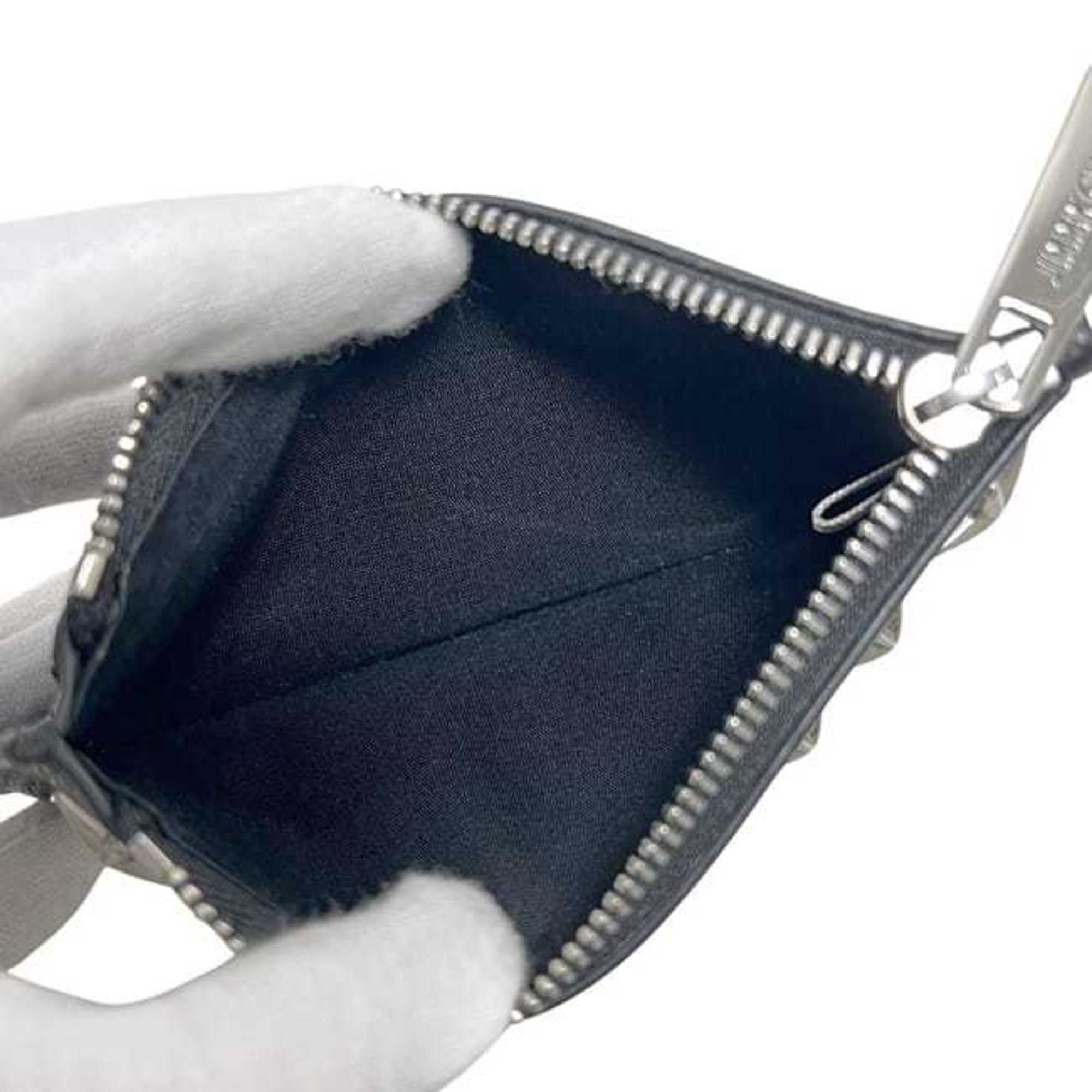 Jimmy Choo Jimmy Choo Coin Case ec-25108 Black UUF 202 Leather Studded Purse with Star Design, Mini Pouch, Card Pockets, Holder, Compact Wallet for Men and Women Size ONE SIZE - 6 Thumbnail