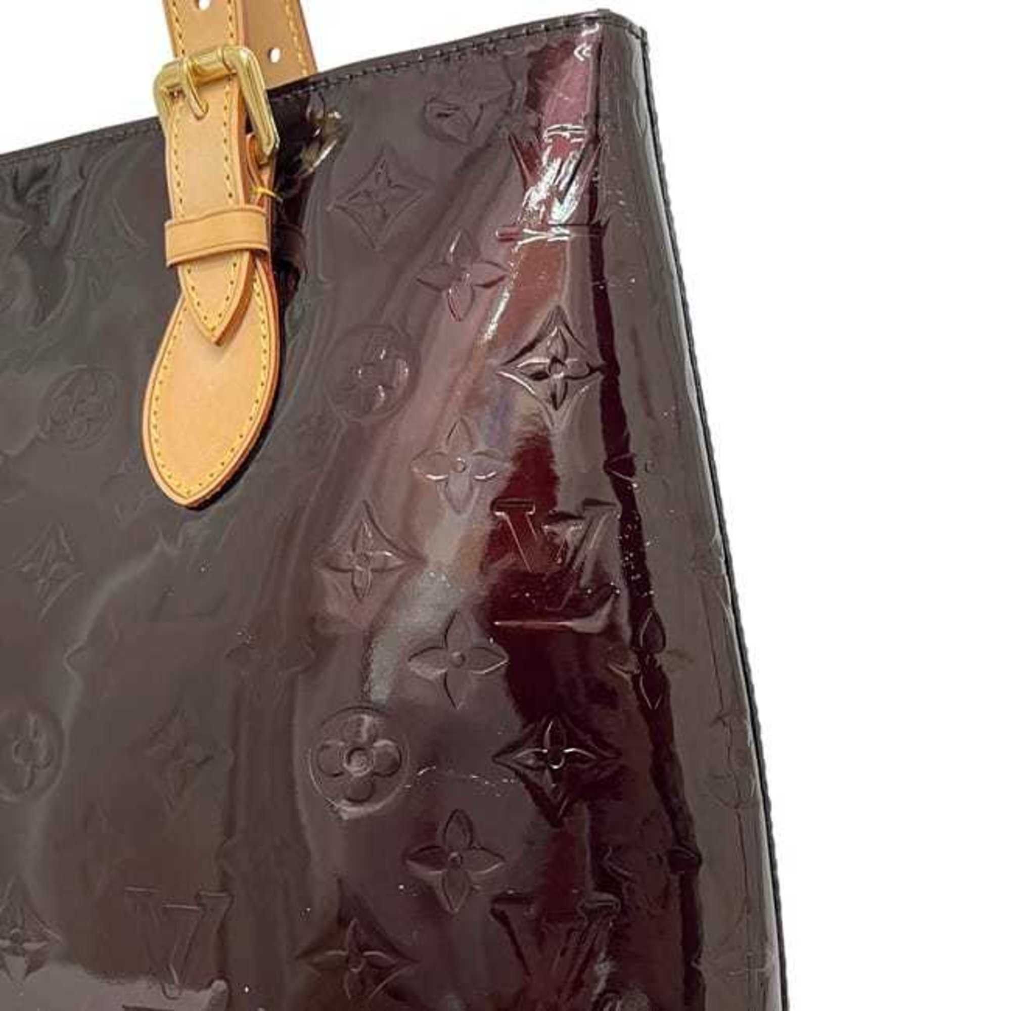 Louis Vuitton Louis Vuitton Brentwood Tote Bag EC-25142 Amaranth Monogram Vernis M91994 Patent Leather FL2027 LOUIS VUITTON A4 Men's/Women's Size ONE SIZE - 10 Thumbnail