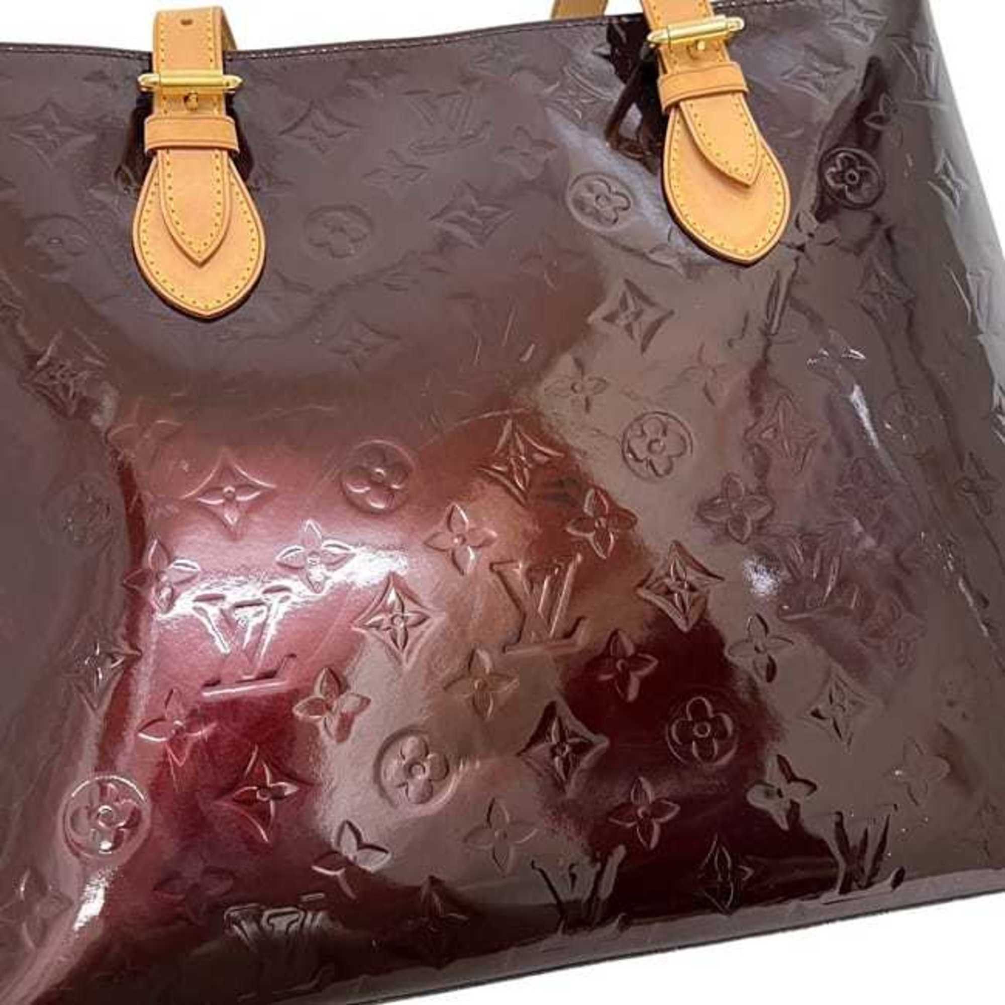 Louis Vuitton Louis Vuitton Brentwood Tote Bag EC-25142 Amaranth Monogram Vernis M91994 Patent Leather FL2027 LOUIS VUITTON A4 Men's/Women's Size ONE SIZE - 8 Thumbnail