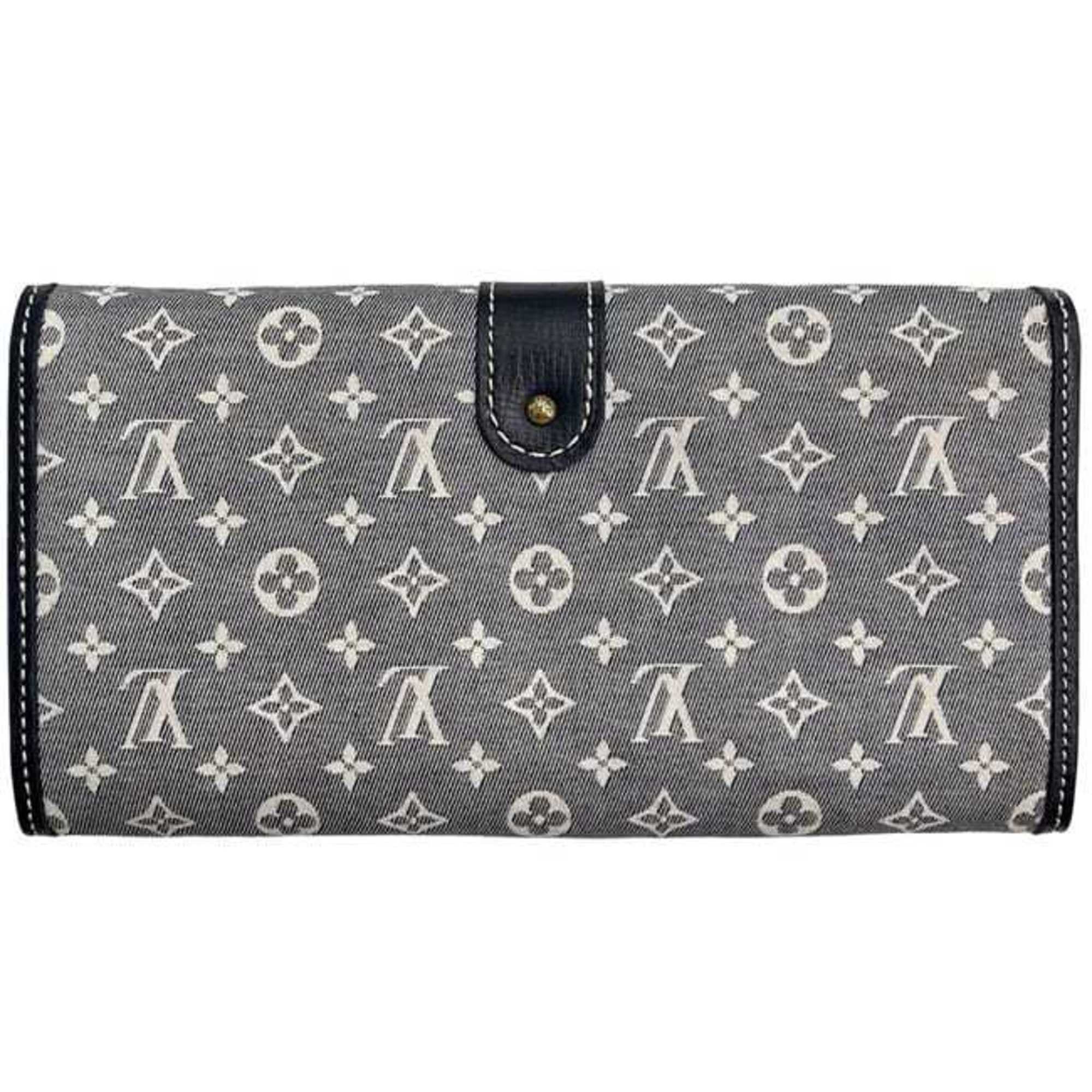 Louis Vuitton Louis Vuitton Bifold Long Wallet Portefeuille Sarah f-25141 Navy Gray Monogram Idylle M63007 Canvas Leather TN5100 LOUIS VUITTON Flap Size ONE SIZE - 3 Thumbnail