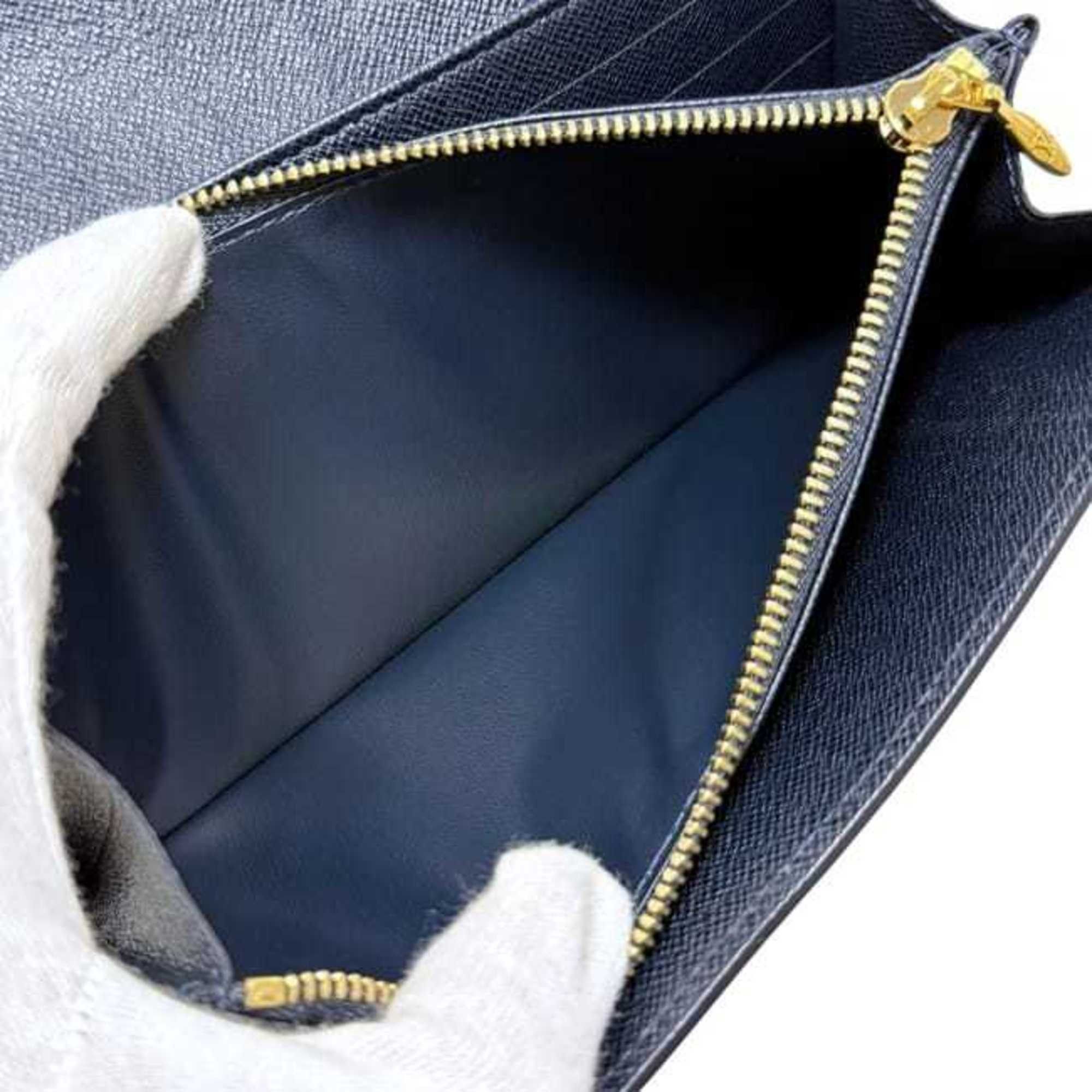 Louis Vuitton Louis Vuitton Bifold Long Wallet Portefeuille Sarah f-25141 Navy Gray Monogram Idylle M63007 Canvas Leather TN5100 LOUIS VUITTON Flap Size ONE SIZE - 6 Thumbnail