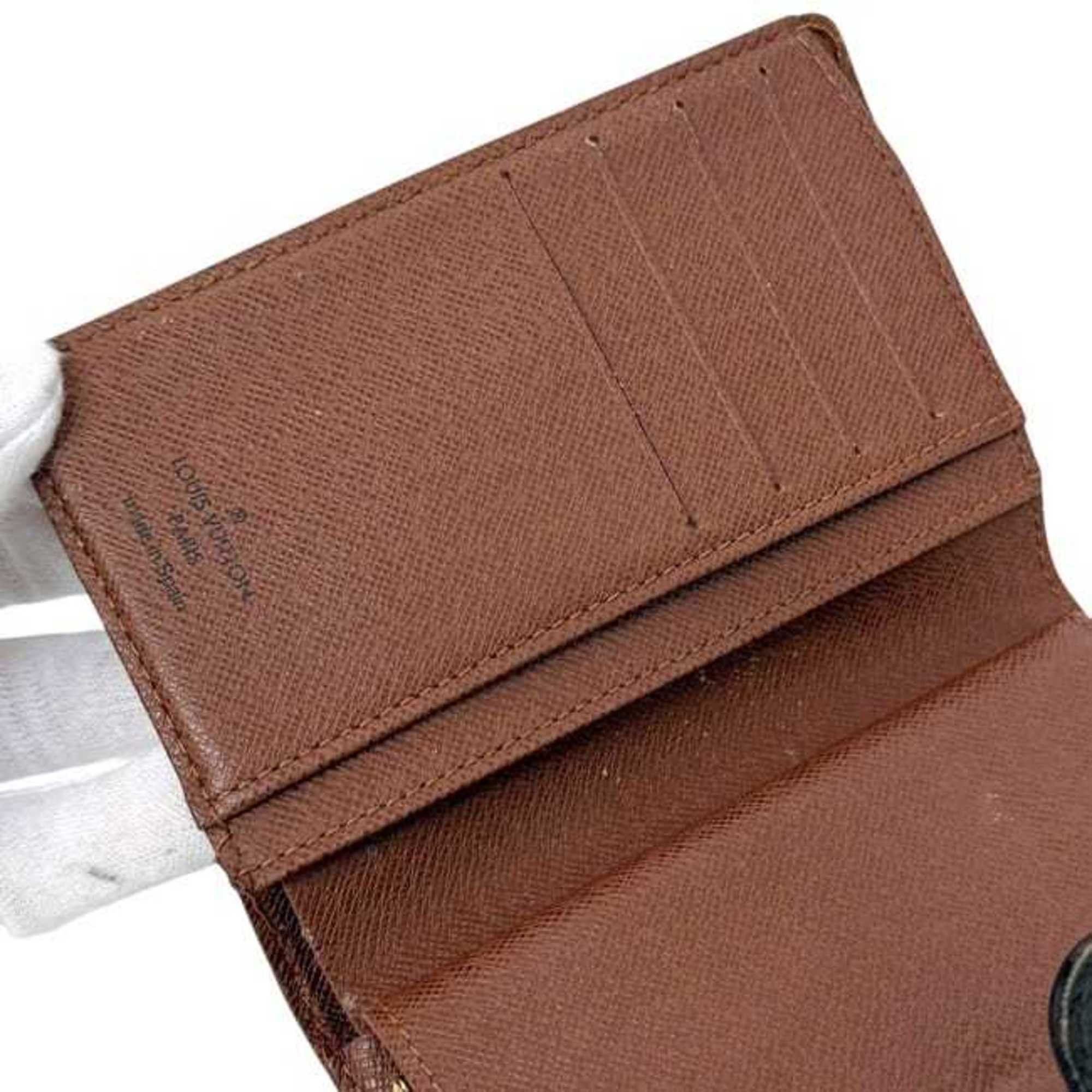 Louis Vuitton Louis Vuitton Porte Monnaie Bifold Wallet, ec-25029, Brown, Monogram Canvas, M61674, Clasp Closure, CA1015, Compact Size ONE SIZE - 8 Thumbnail