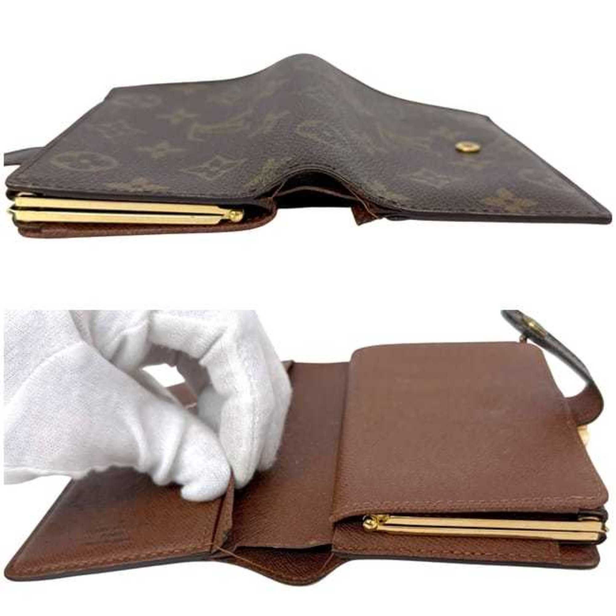Louis Vuitton Louis Vuitton Porte Monnaie Bifold Wallet, ec-25029, Brown, Monogram Canvas, M61674, Clasp Closure, CA1015, Compact Size ONE SIZE - 4 Thumbnail