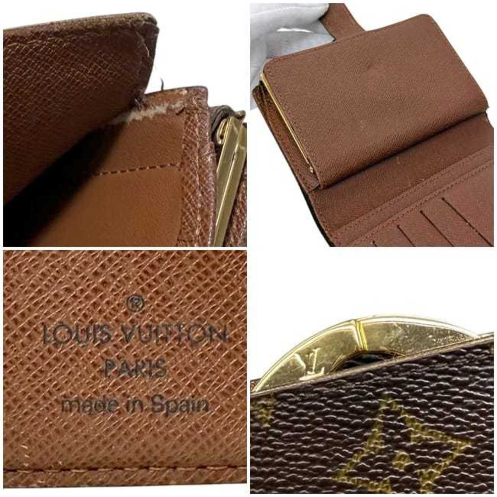 Louis Vuitton Louis Vuitton Porte Monnaie Bifold Wallet, ec-25029, Brown, Monogram Canvas, M61674, Clasp Closure, CA1015, Compact Size ONE SIZE - 5 Thumbnail